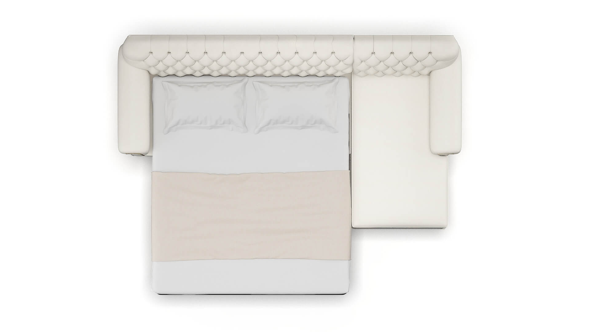 Chester Chance Bone Panel Sleeper Espresso legs 3