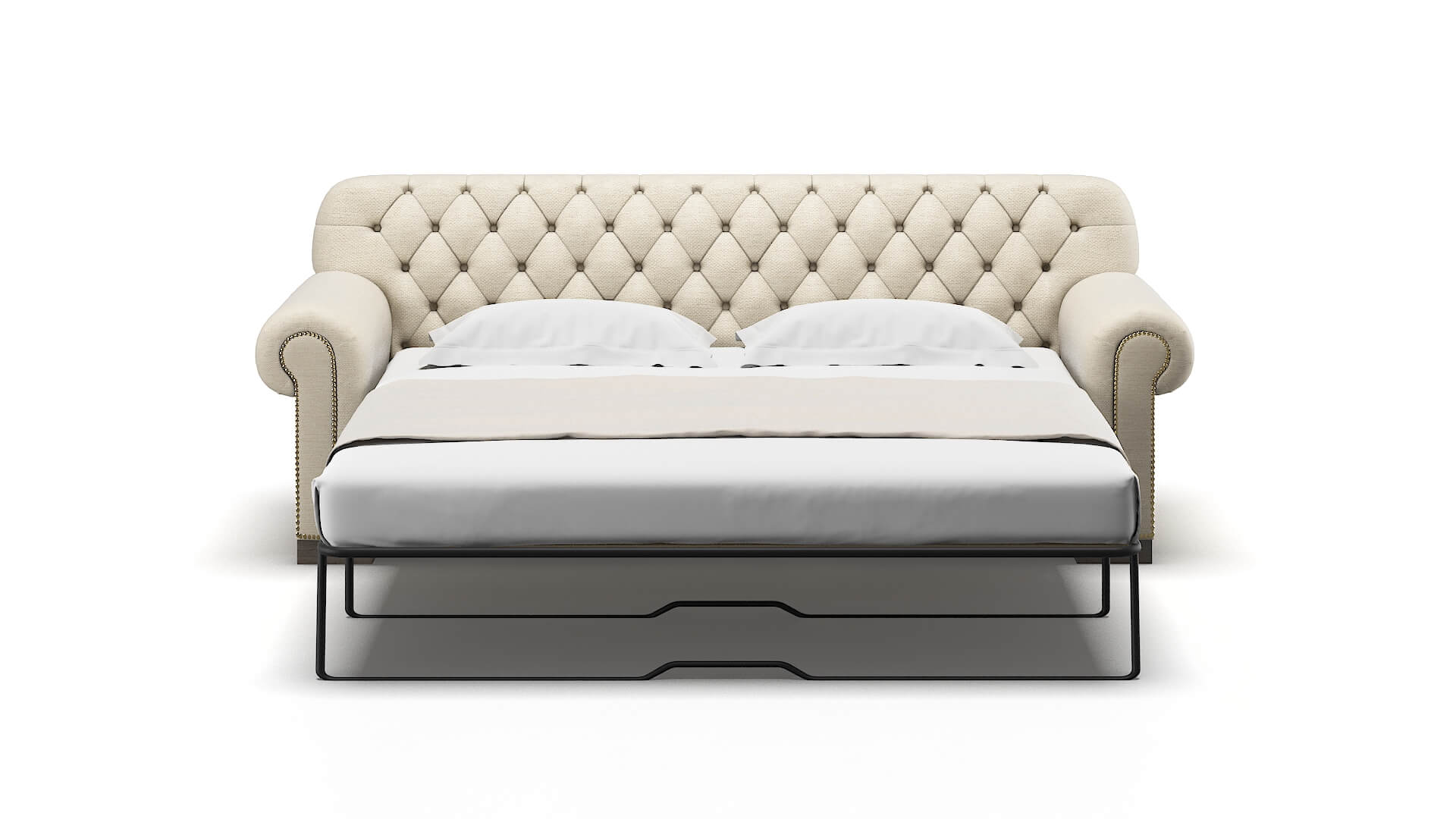 Chester Chance Sand Sofa Sleeper Espresso legs 1