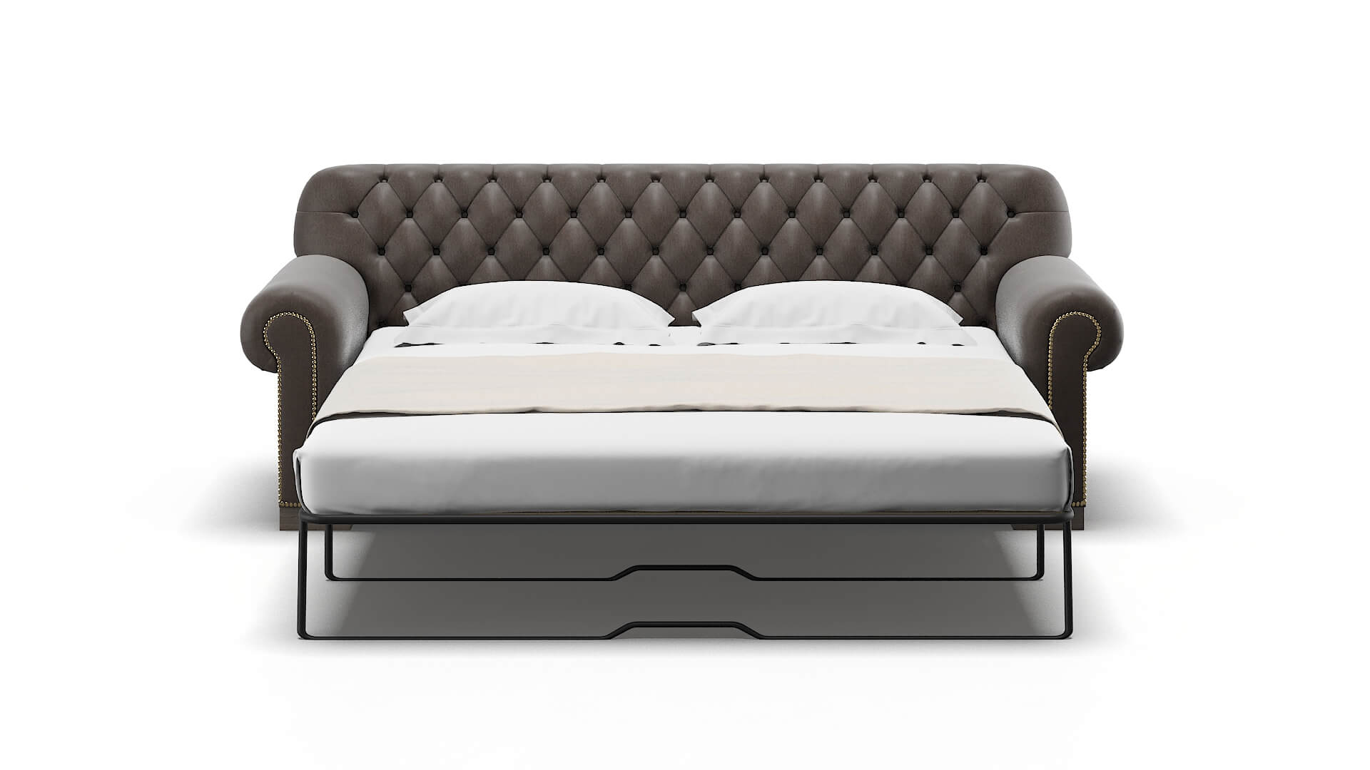 Chester Cosmo Chocolate Sofa Sleeper Espresso legs 1