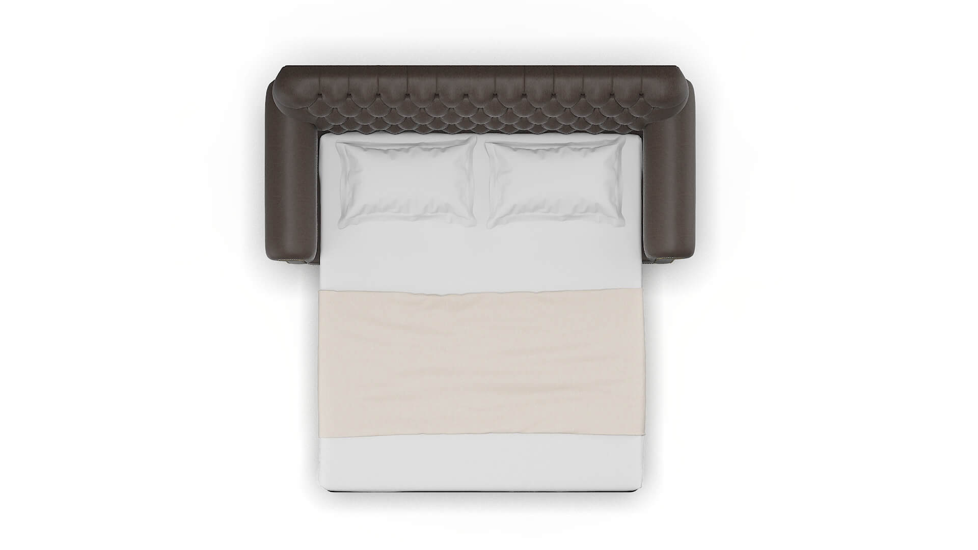 Chester Cosmo Chocolate Sofa Sleeper Espresso legs 3