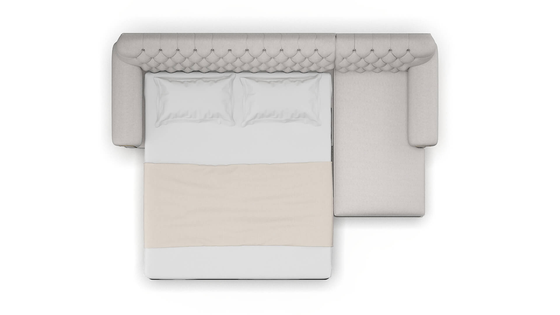 Chester Cosmo Silver Panel Sleeper Espresso legs 3