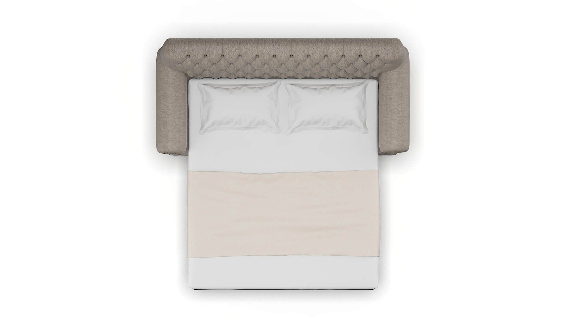 Chester Cosmo Taupe Sofa Sleeper Espresso legs 3