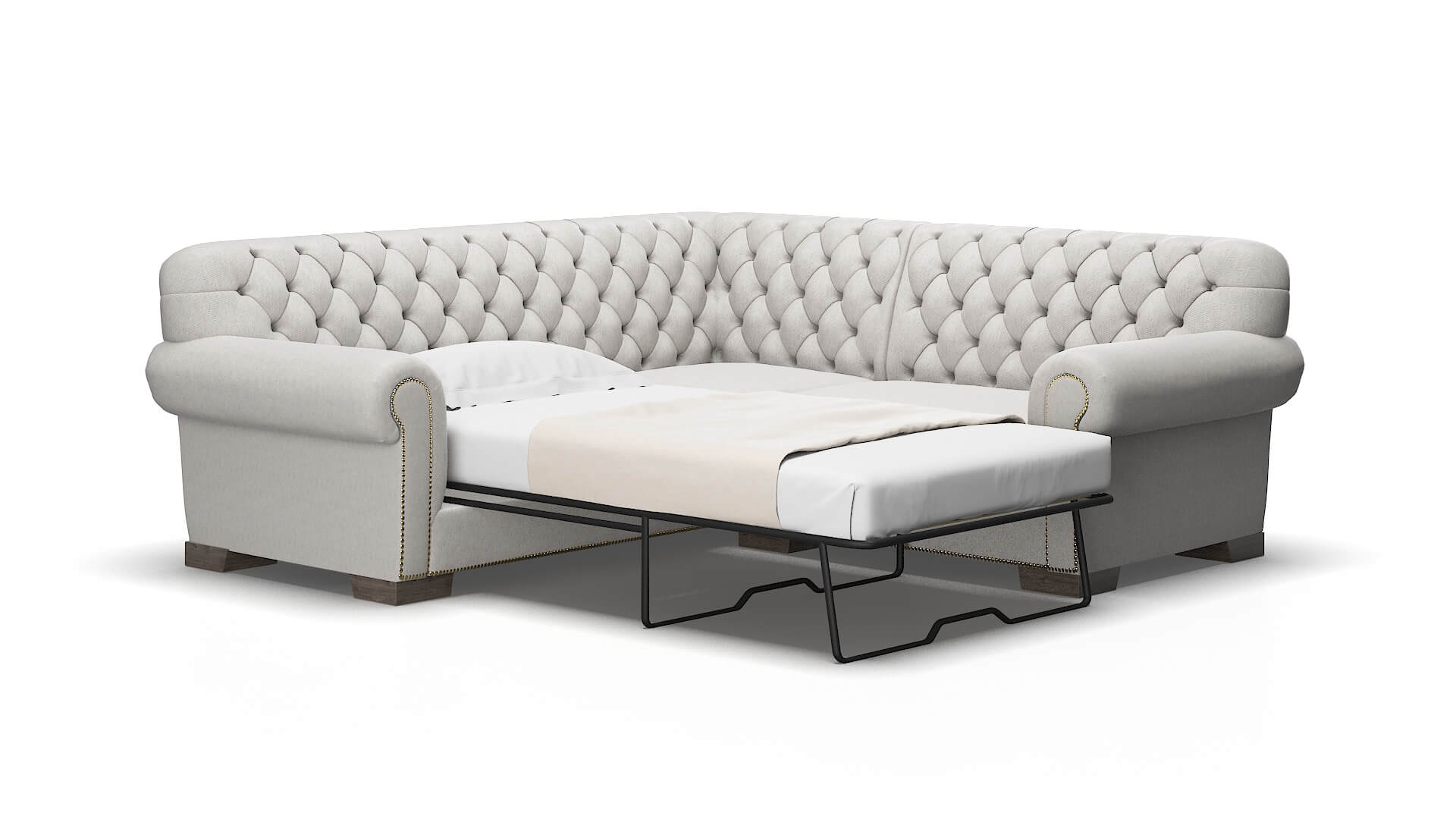 Chester Curious spa Sectional sleeper Espresso Legs  2