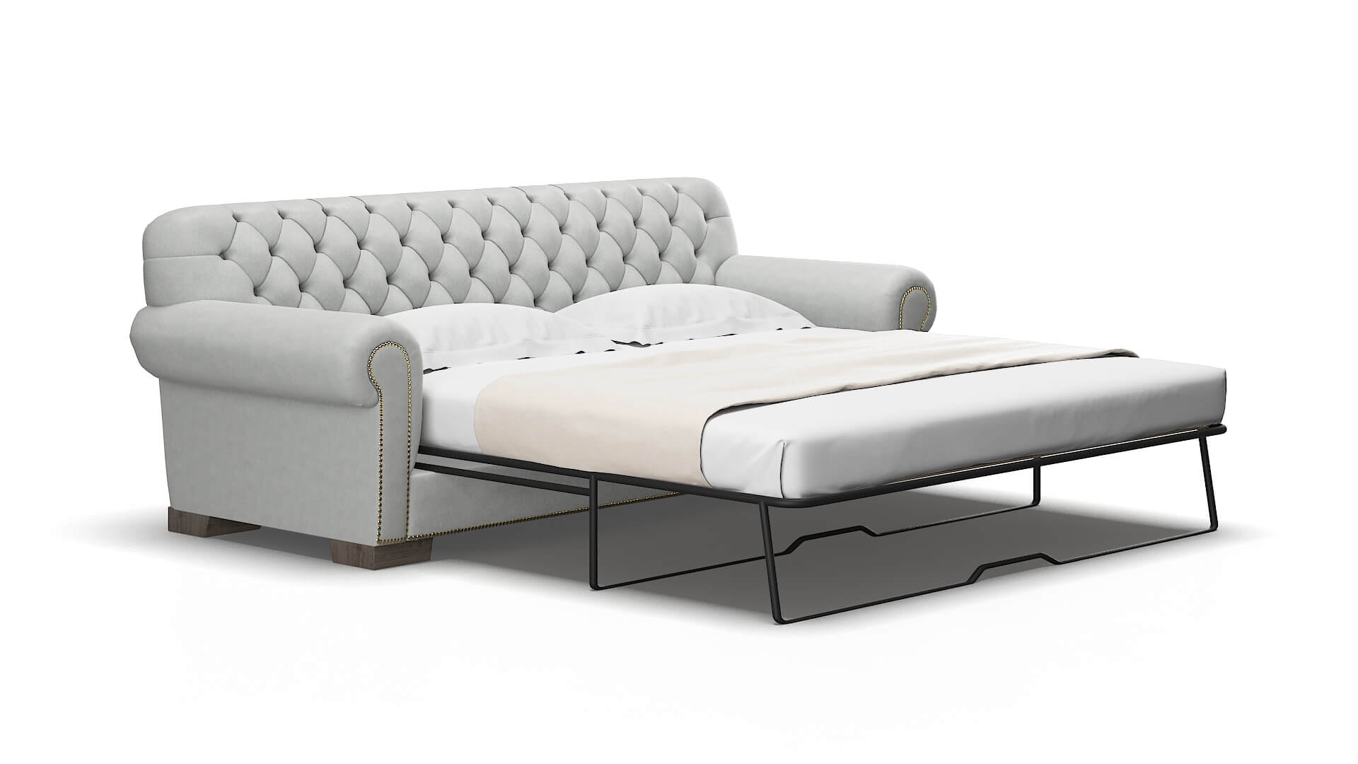 Chester Dawson platinum Sofa sleeper Espresso Legs  2