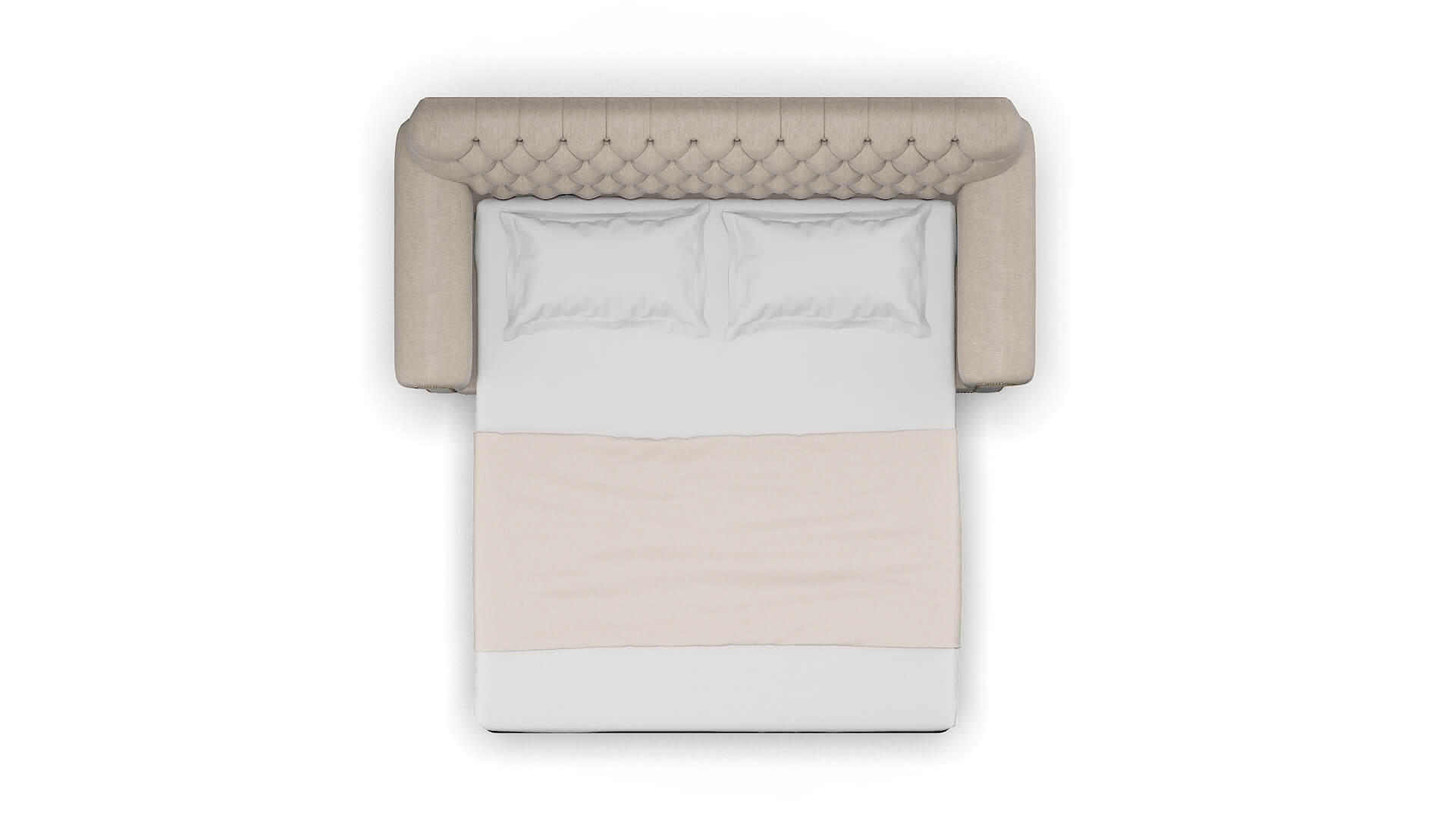 Chester Derby Linen Sofa Sleeper Espresso legs 3