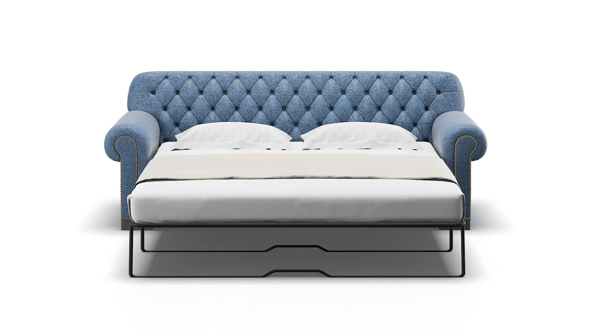 Chester Derby Navy Sofa Sleeper Espresso legs 1