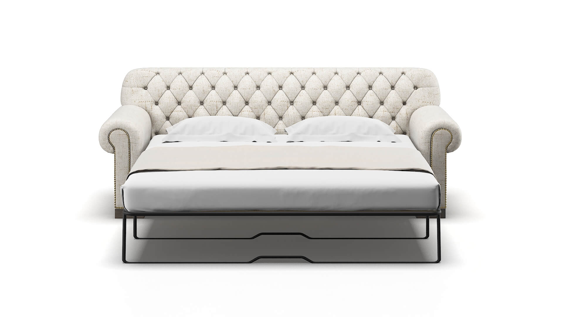 Chester Derby Taupe Sofa Sleeper Espresso legs 1