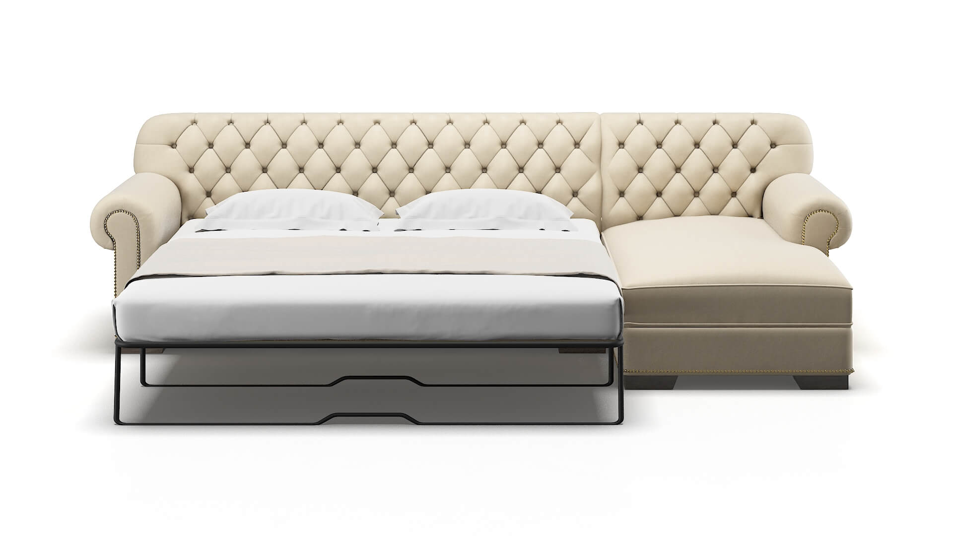 Chester Dream_d Almond Panel Sleeper Espresso legs 1