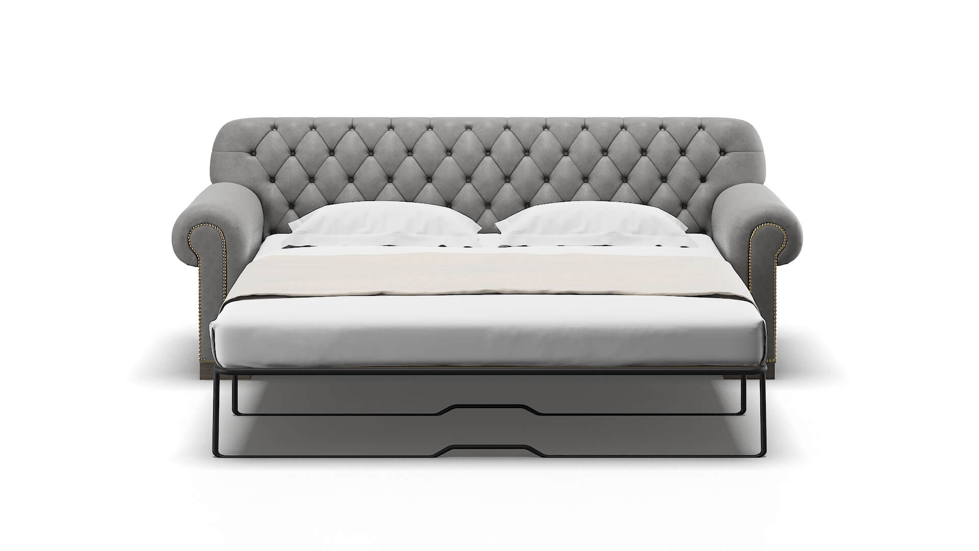 Chester Dream_d Charcoal Sofa Sleeper Espresso legs 1