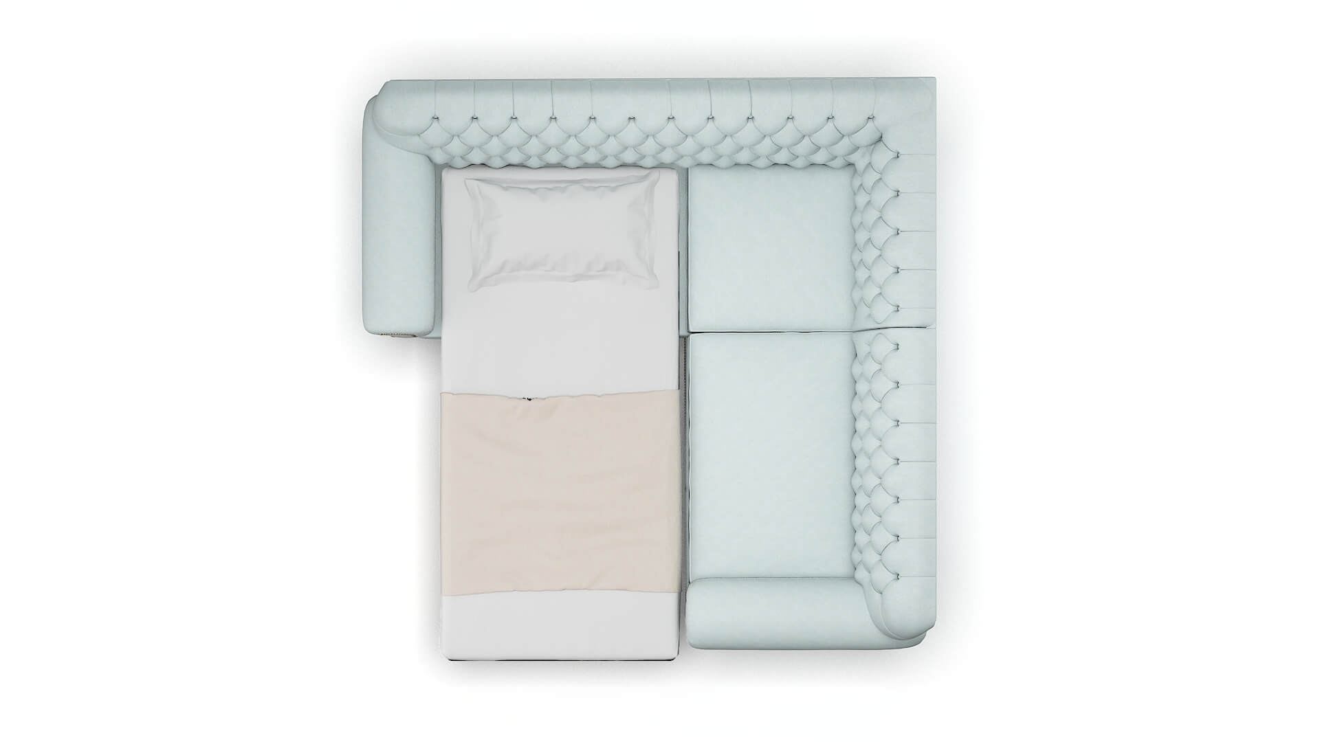 Chester Elliot Spa Sectional Sleeper Espresso legs 3