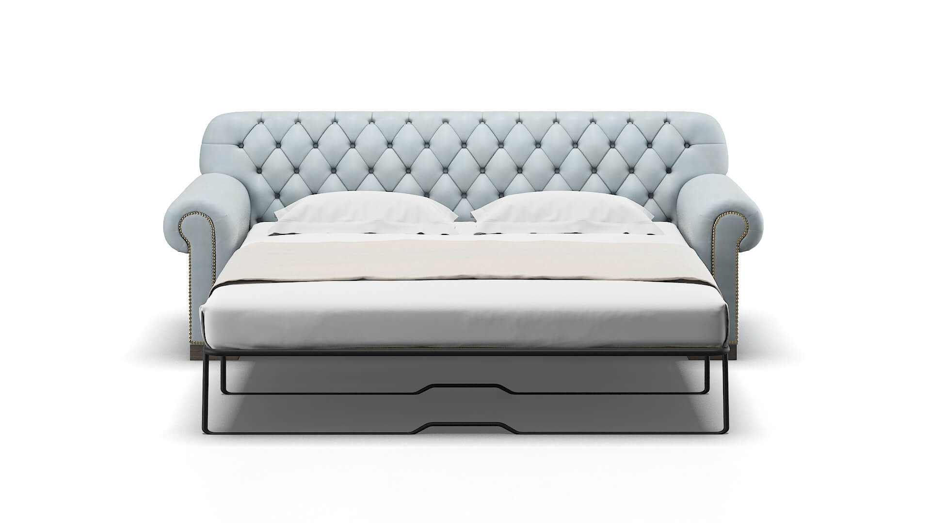 Chester Hathaway Aqua Sofa Sleeper Espresso legs 1