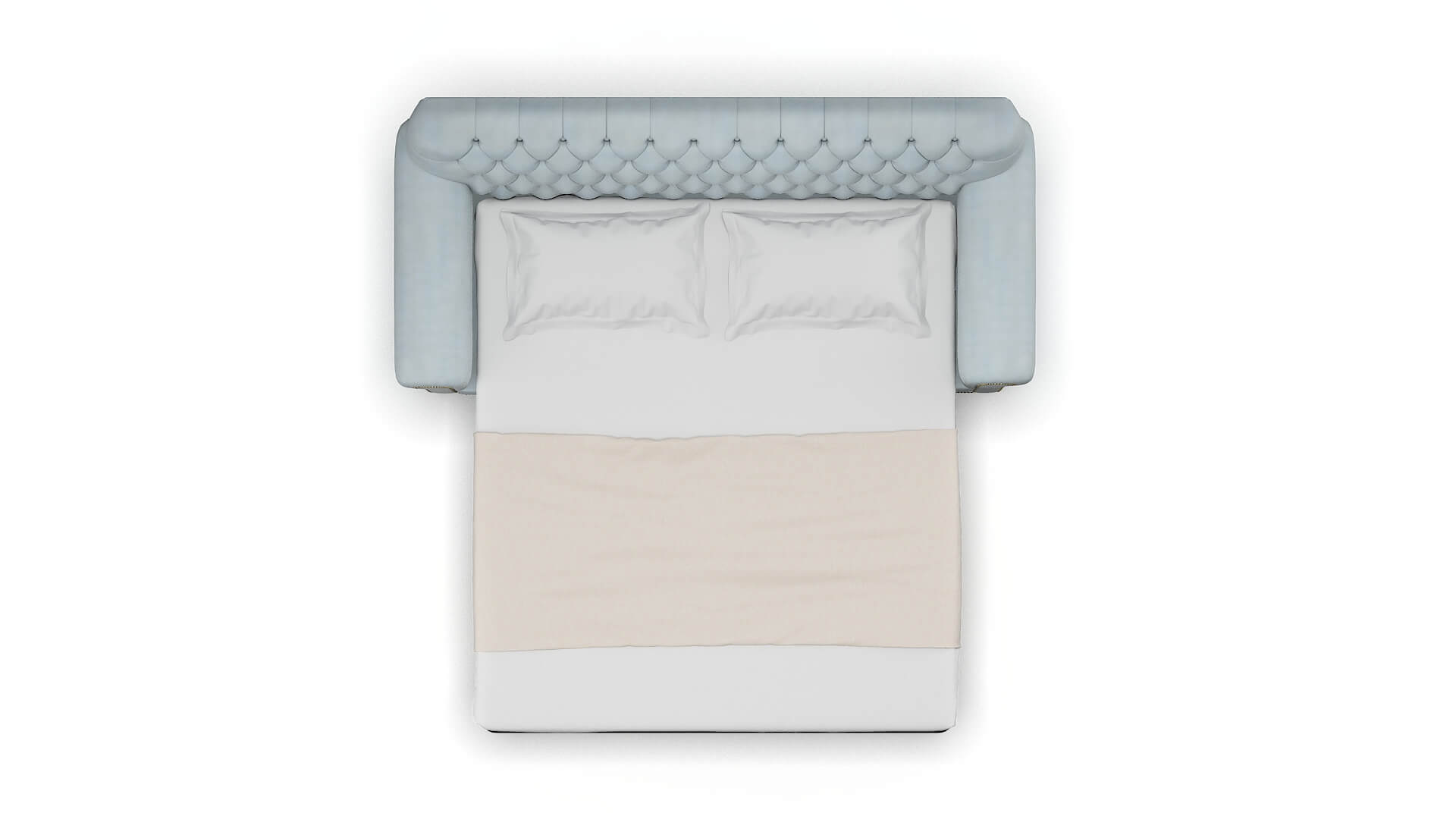 Chester Hathaway Aqua Sofa Sleeper Espresso legs 3