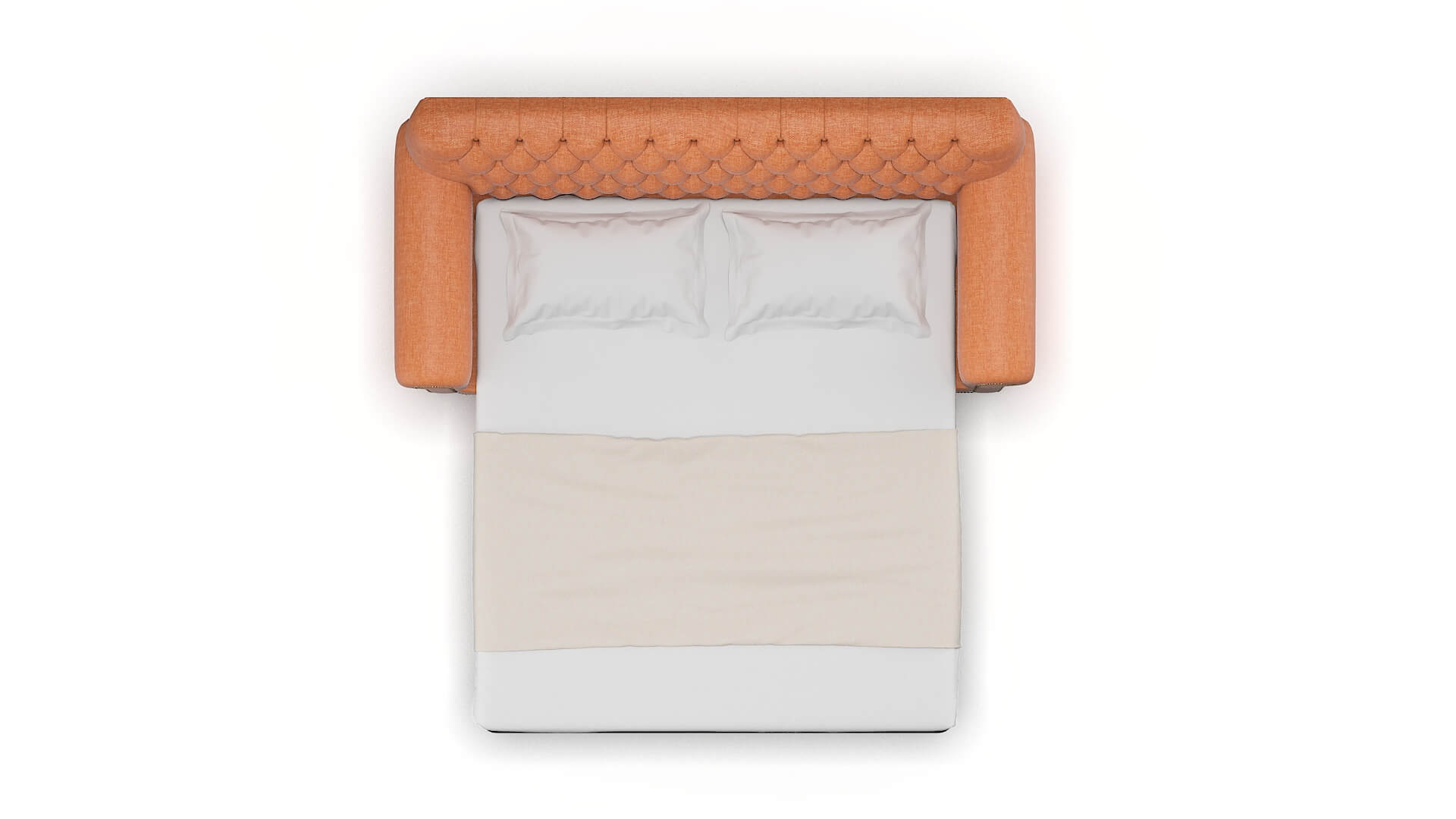 Chester Hepburn Appricot Sofa Sleeper Espresso legs 3