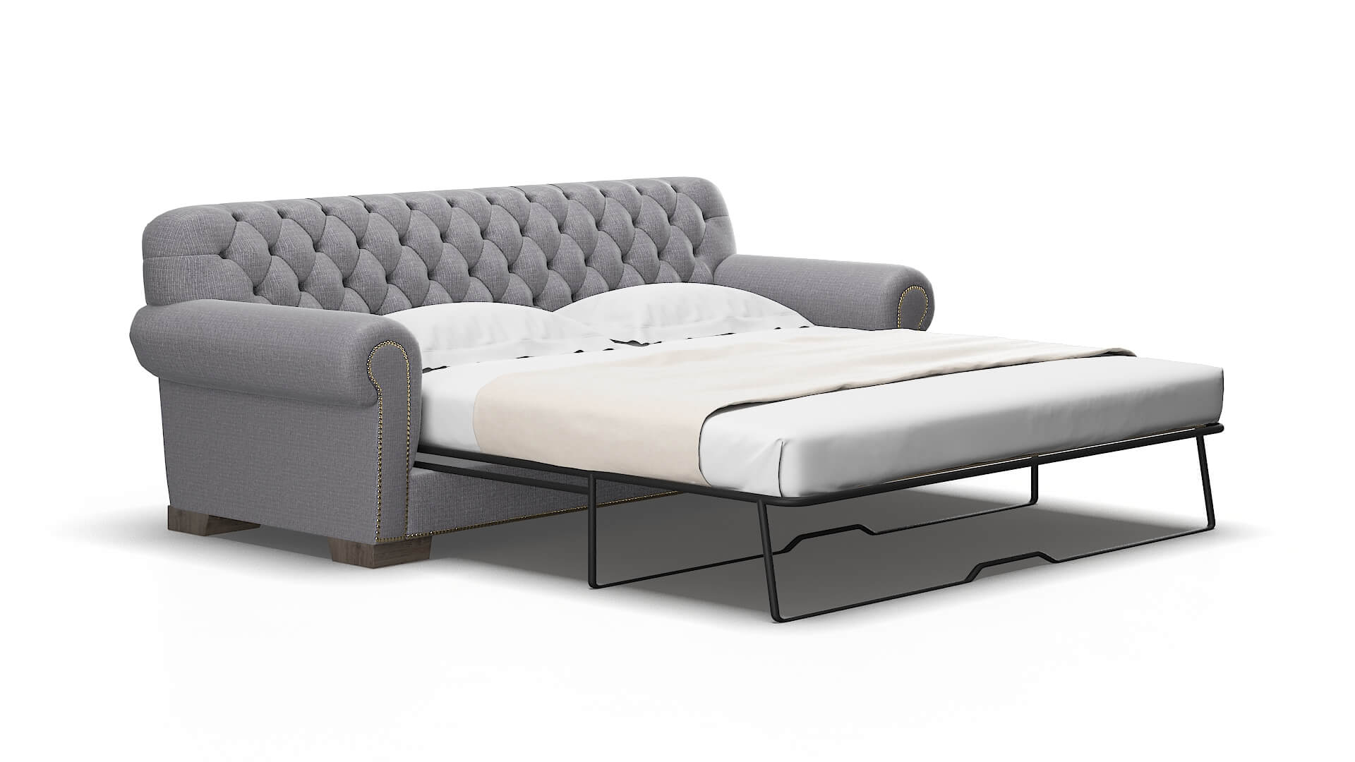 Chester Insight denim Sofa sleeper Espresso Legs  2