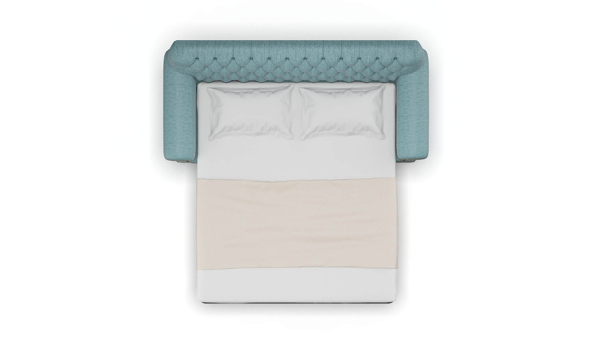 Chester Insight Peacock Sofa Sleeper Espresso legs 3