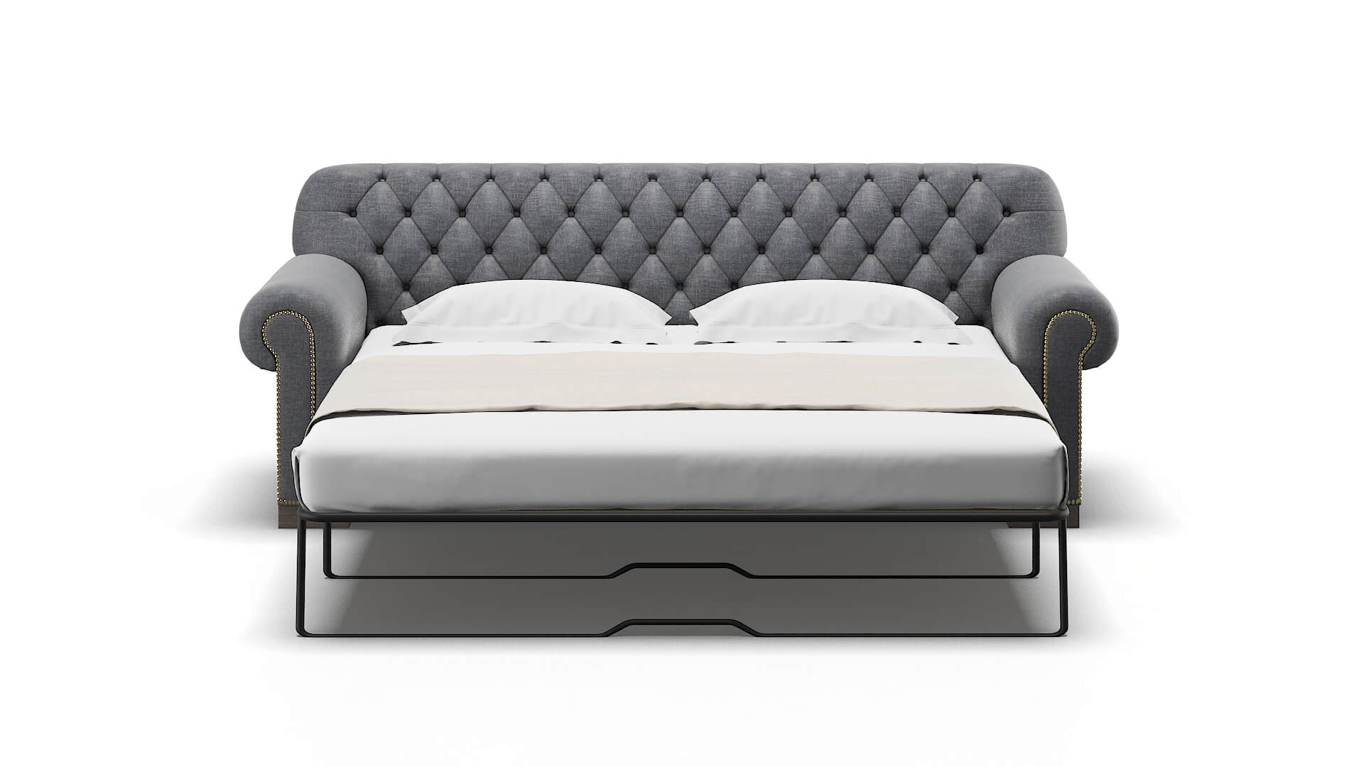 Chester Keylargo Graphite Sofa Sleeper Espresso legs 1