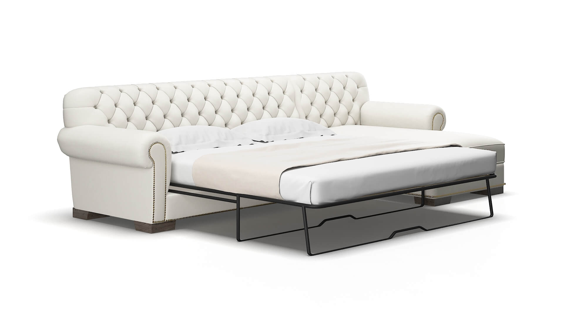 Chester Keylargo oatmeal Panel sleeper Espresso Legs  2