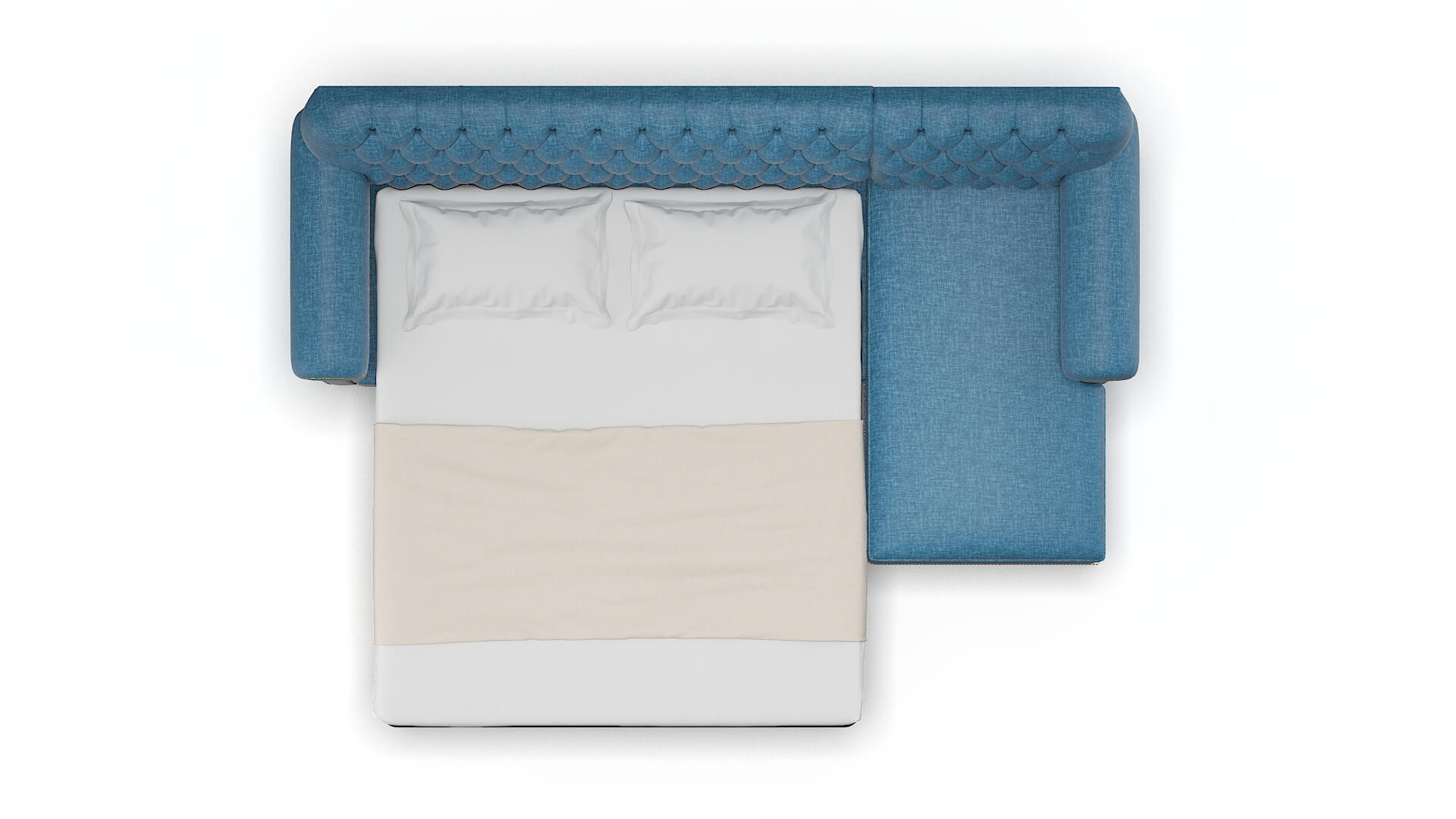 Chester Keylargo Ocean Panel Sleeper Espresso legs 3