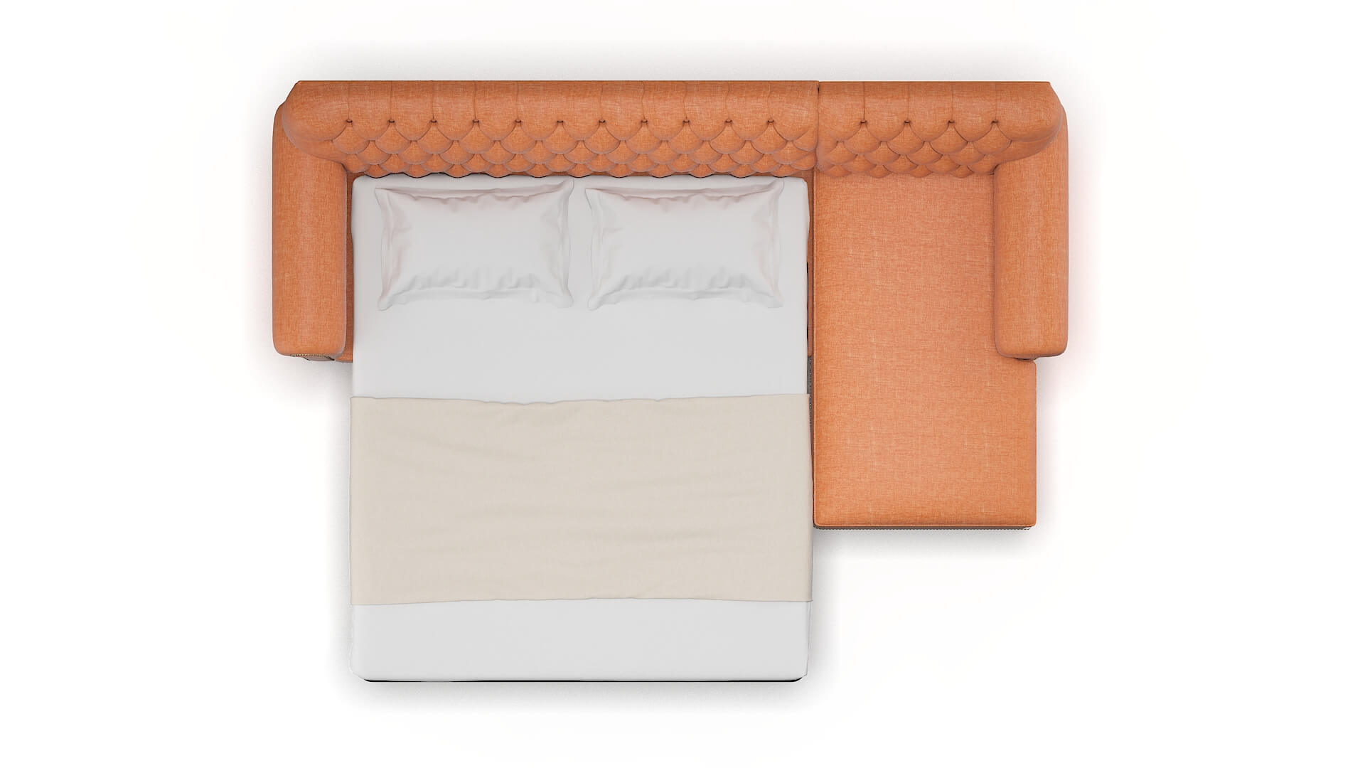 Chester Keylargo Terracotta Panel Sleeper Espresso legs 3