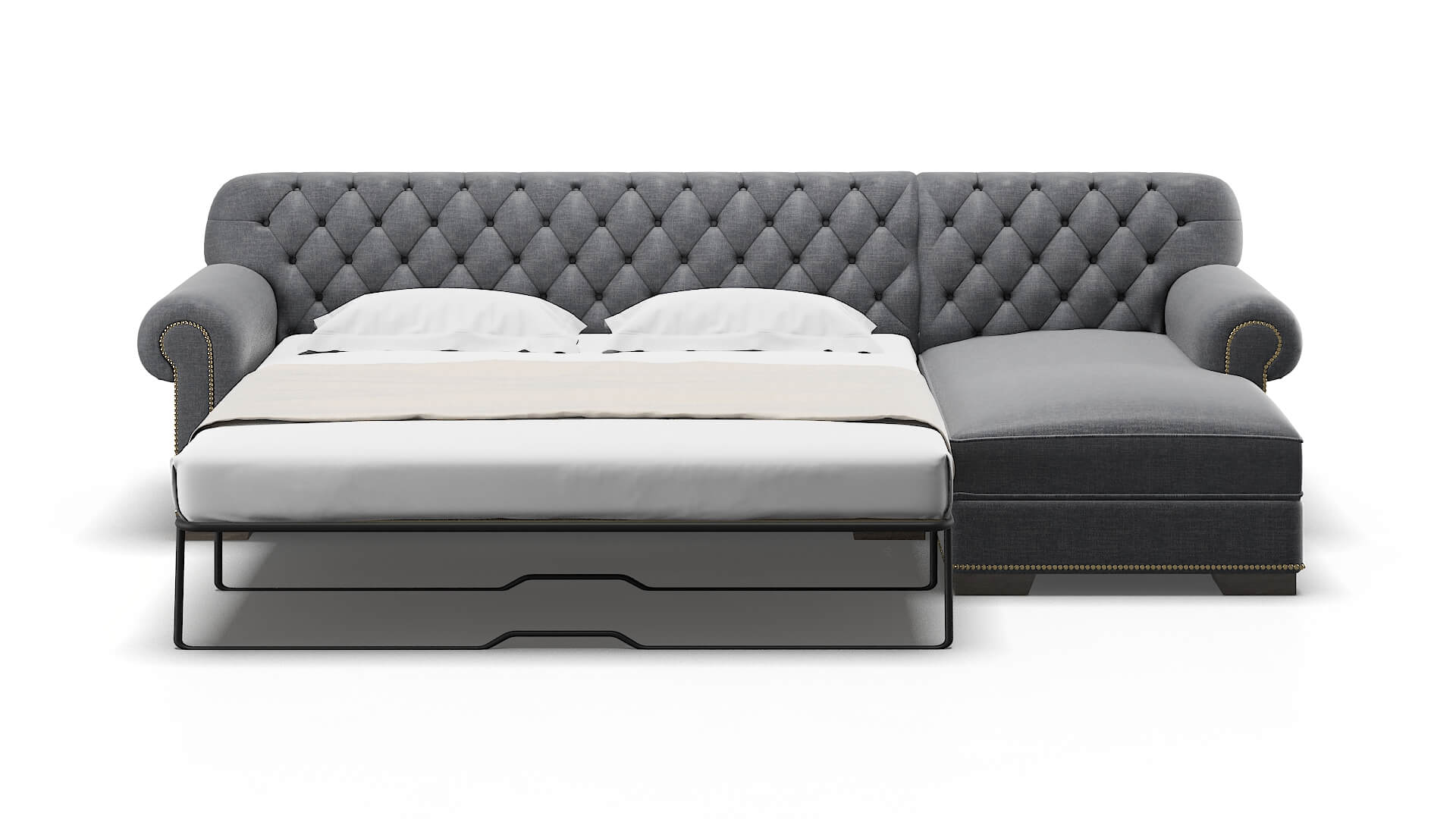 Chester Lana Onyx Panel Sleeper Espresso legs 1