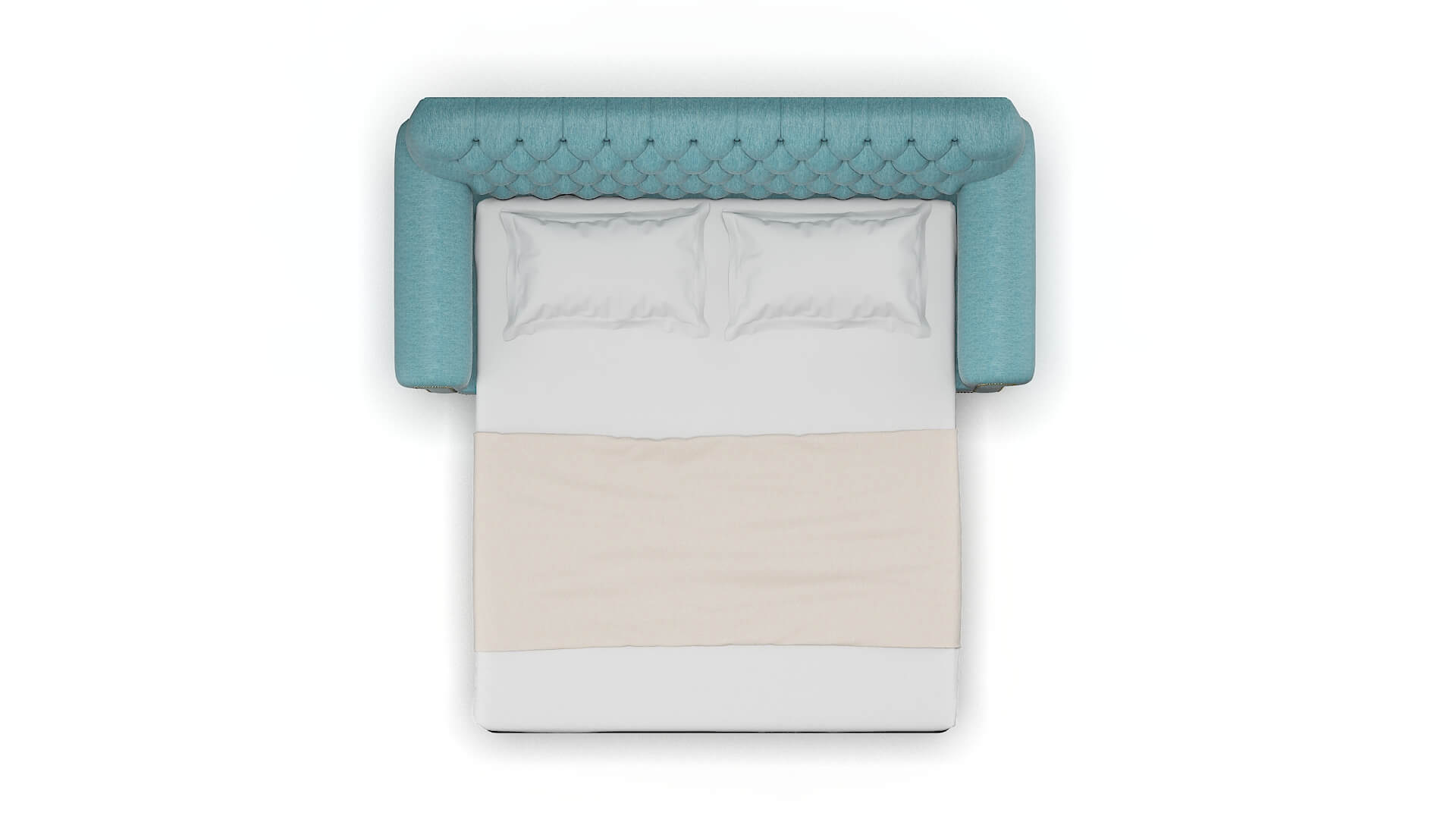 Chester Lana Peacock Sofa Sleeper Espresso legs 3