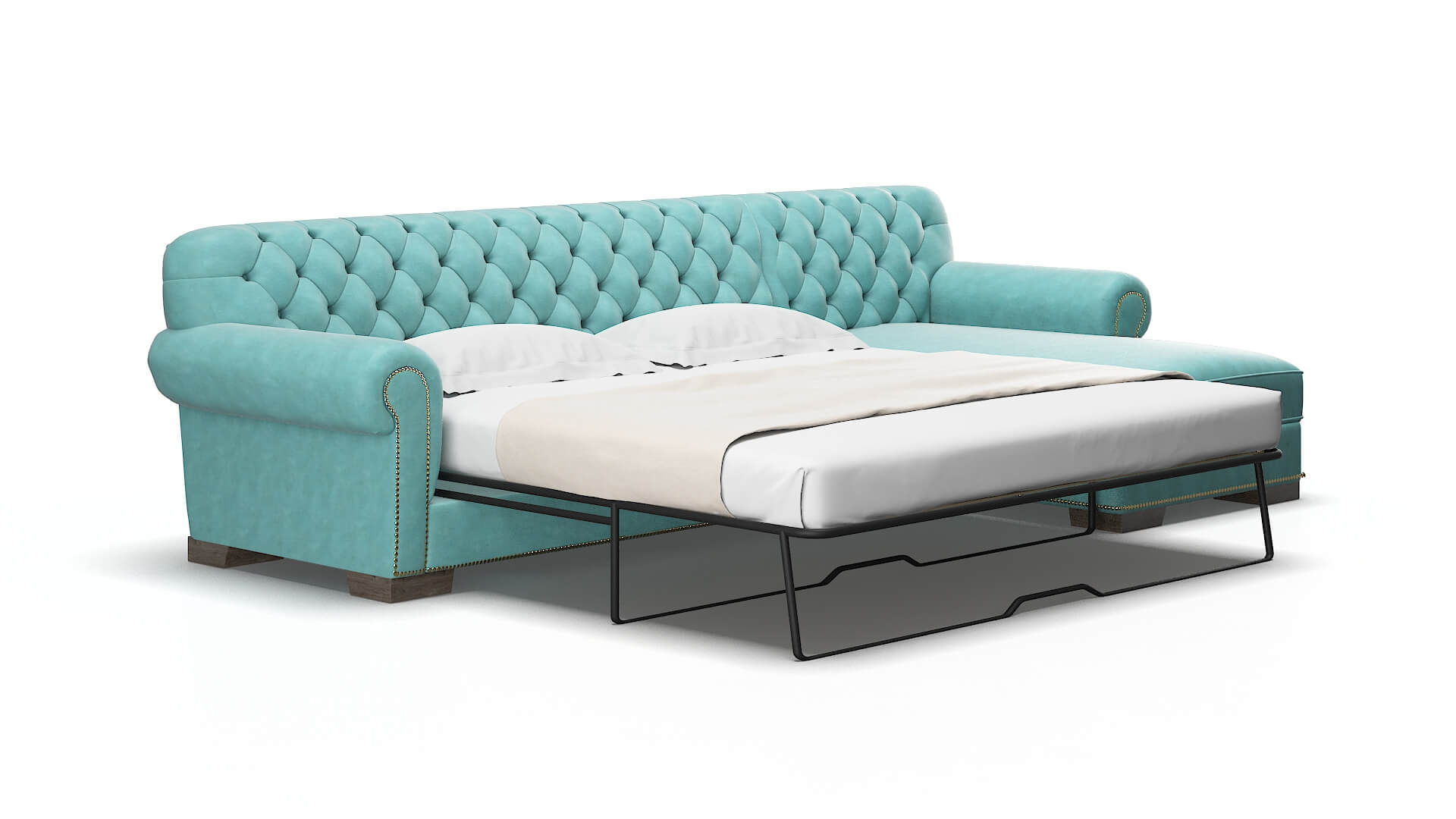 Chester Leslie caribbean Panel sleeper Espresso Legs  2