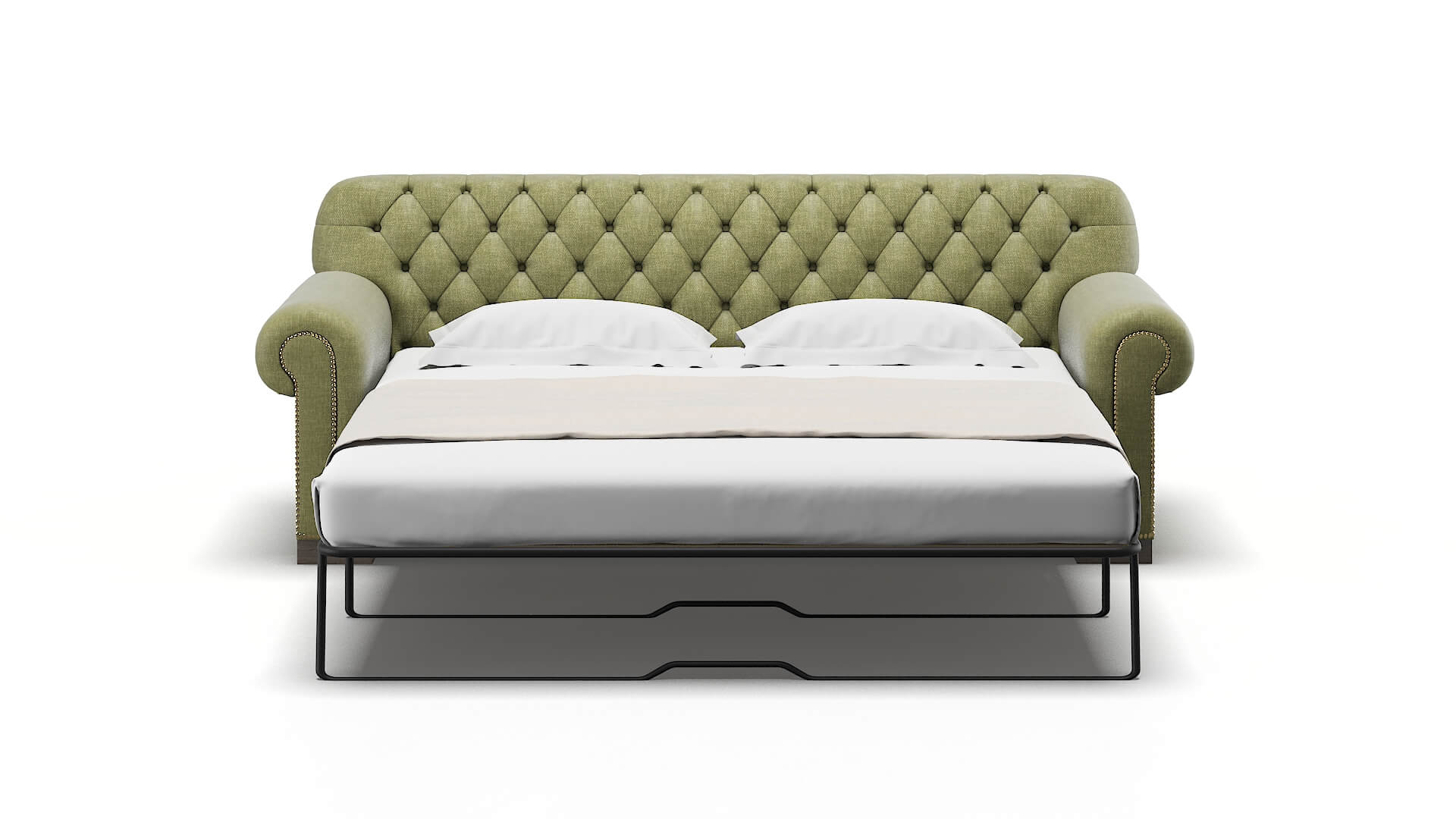 Chester Leslie Lawn Sofa Sleeper Espresso legs 1