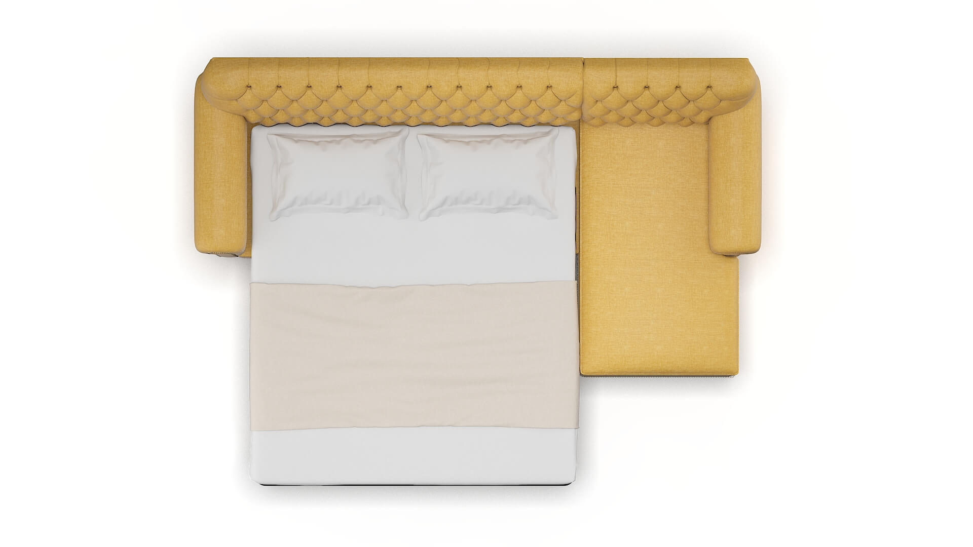 Chester Leslie Saffron Panel Sleeper Espresso legs 3