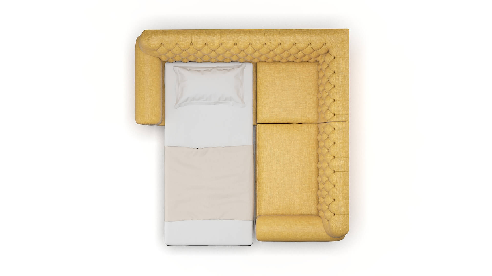 Chester Leslie Saffron Sectional Sleeper Espresso legs 3