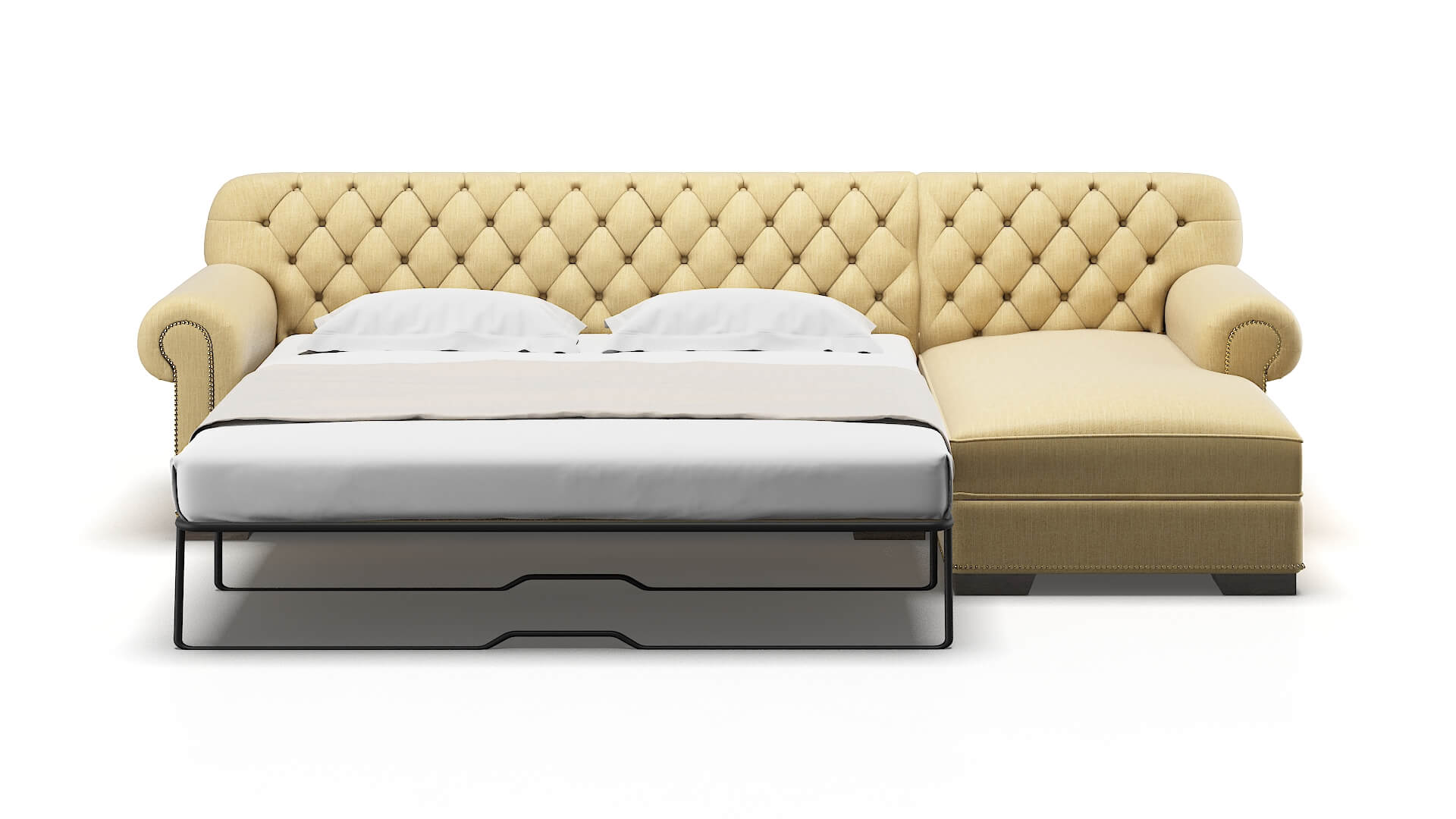 Chester Malibu Maize Panel Sleeper Espresso legs 1