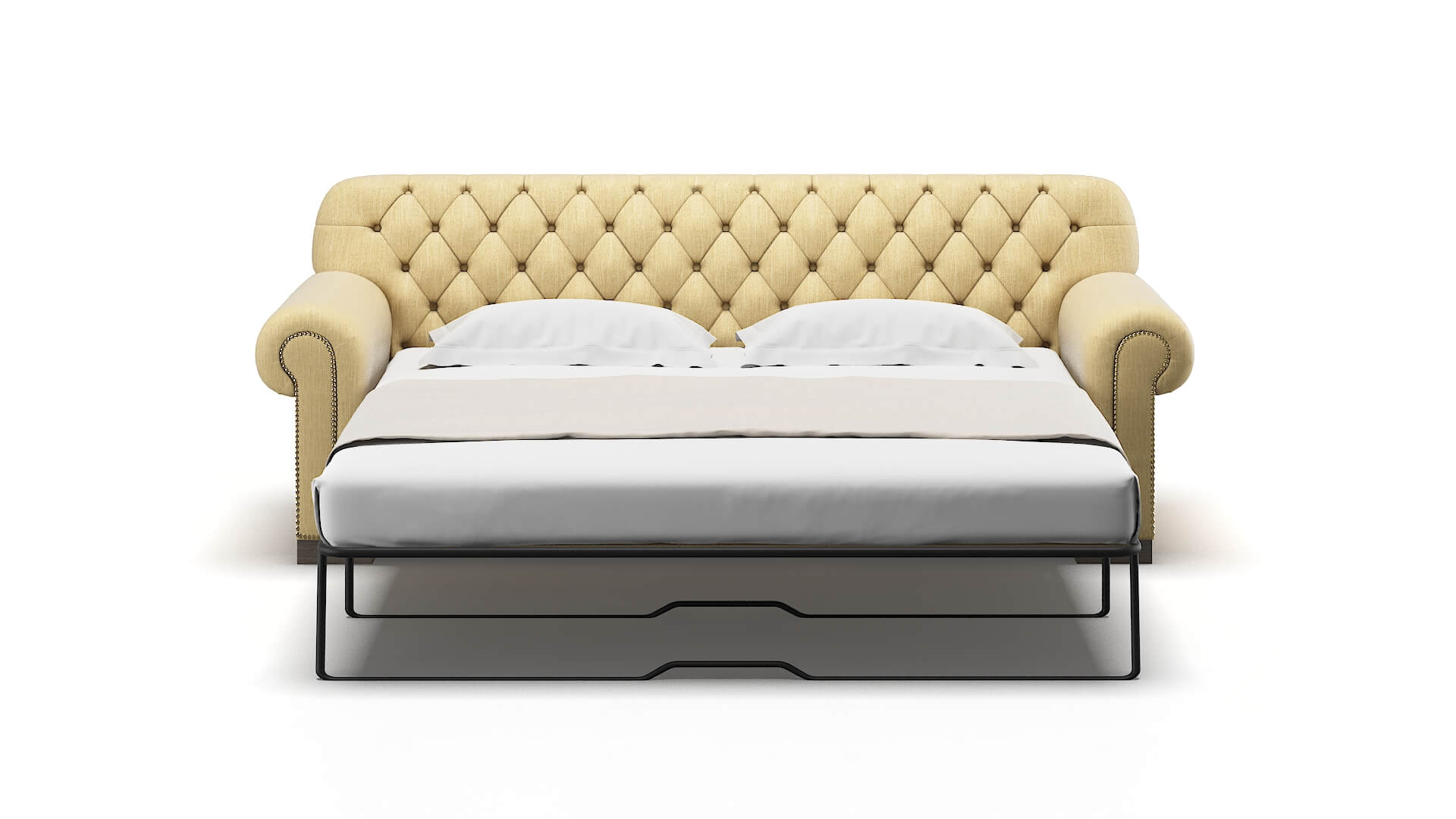 Chester Malibu Maize Sofa Sleeper Espresso legs 1