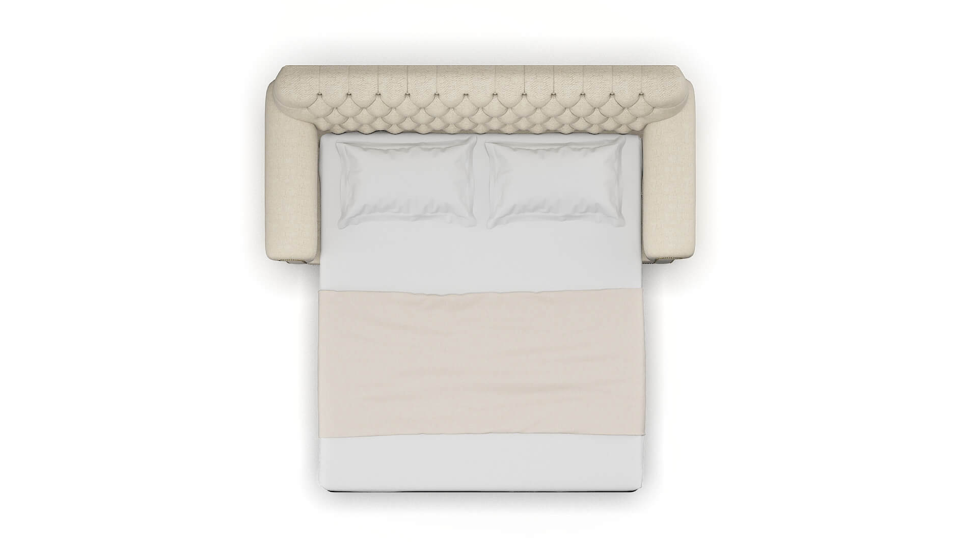 Chester Malibu Sand Sofa Sleeper Espresso legs 3