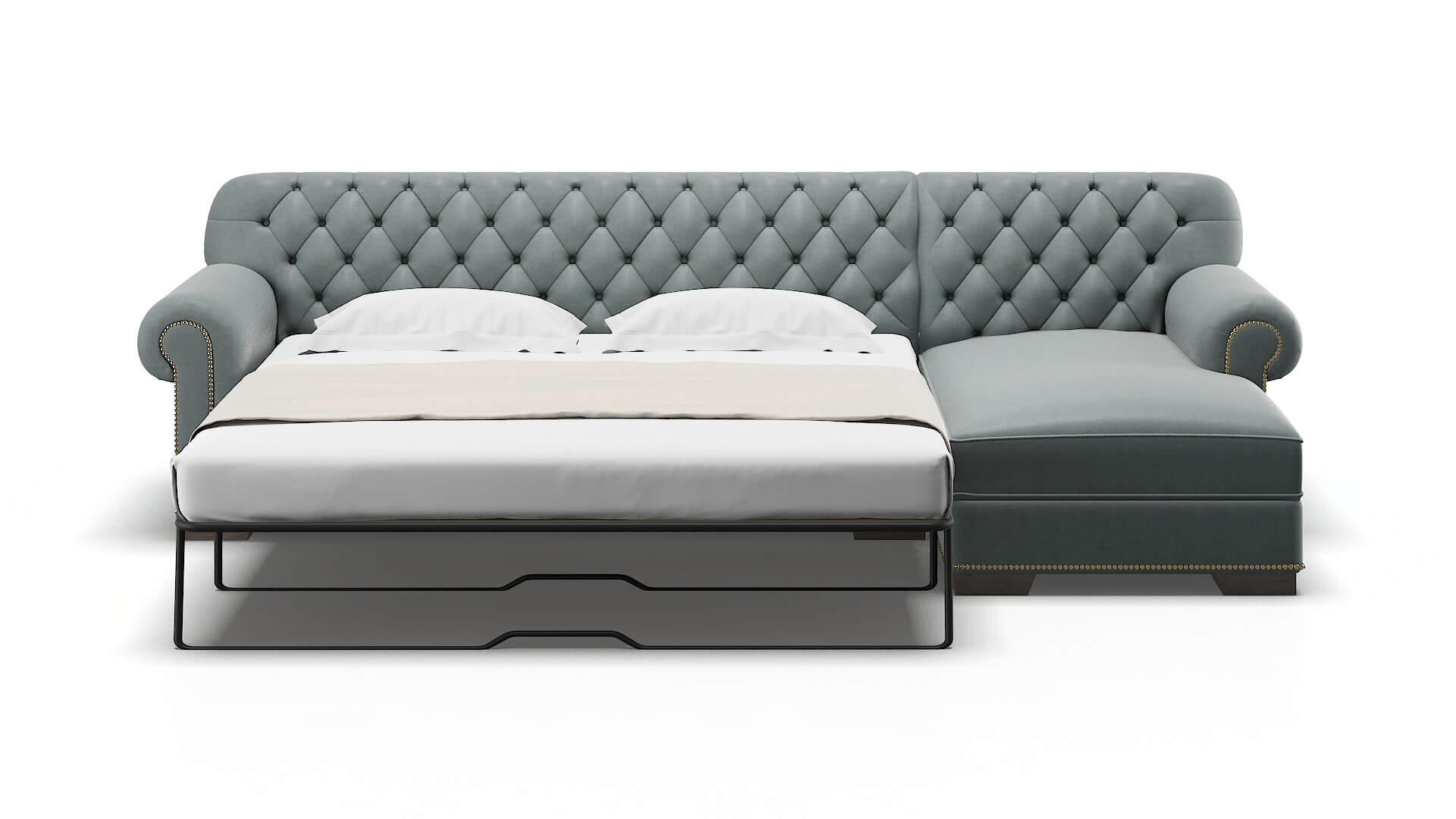 Chester Oakley Baltic Panel Sleeper Espresso legs 1