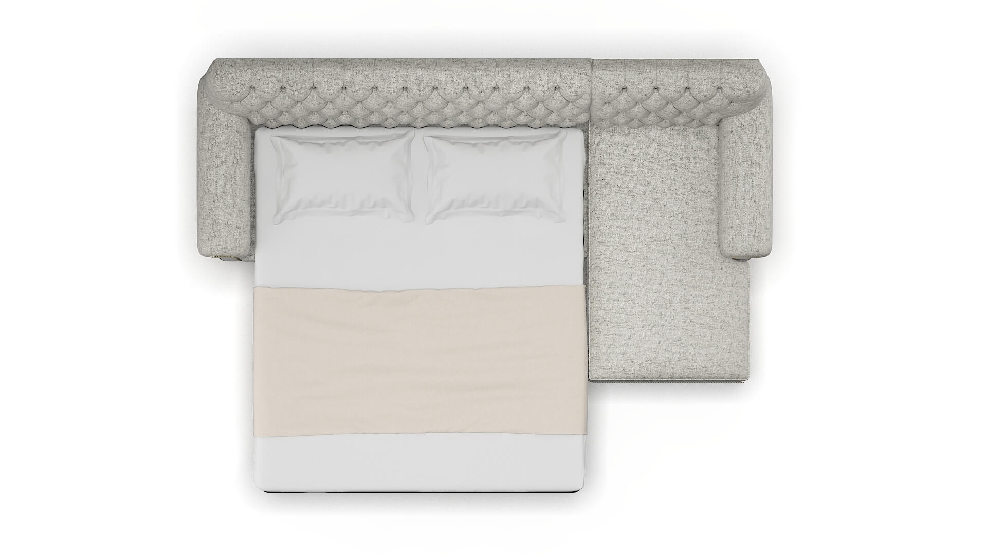 Chester Oceanside Granite Panel Sleeper Espresso legs 3