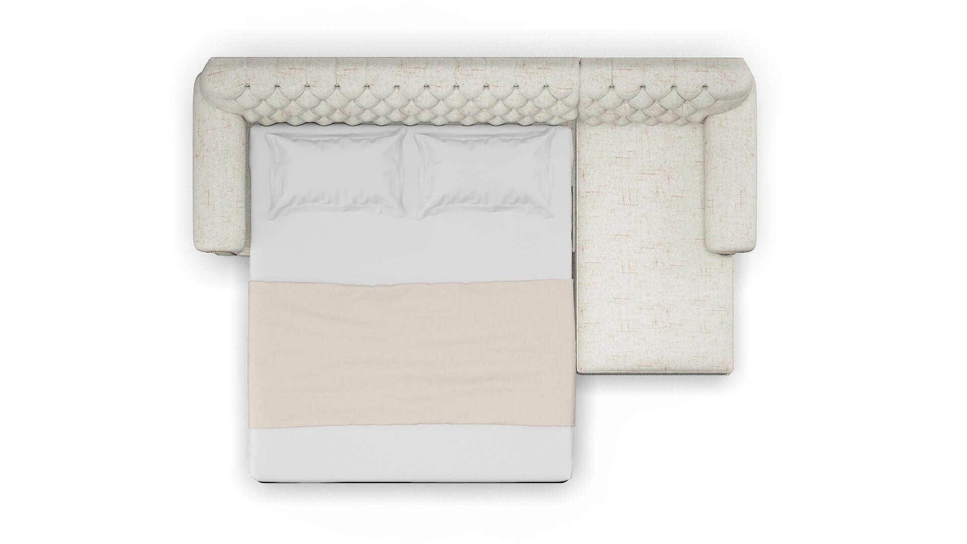 Chester Oceanside Natural Panel Sleeper Espresso legs 3