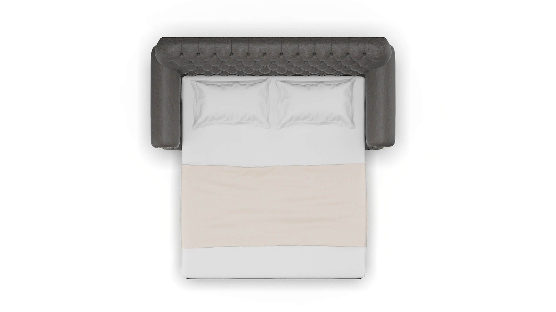 Chester Oscar Grey Sofa Sleeper Espresso legs 3