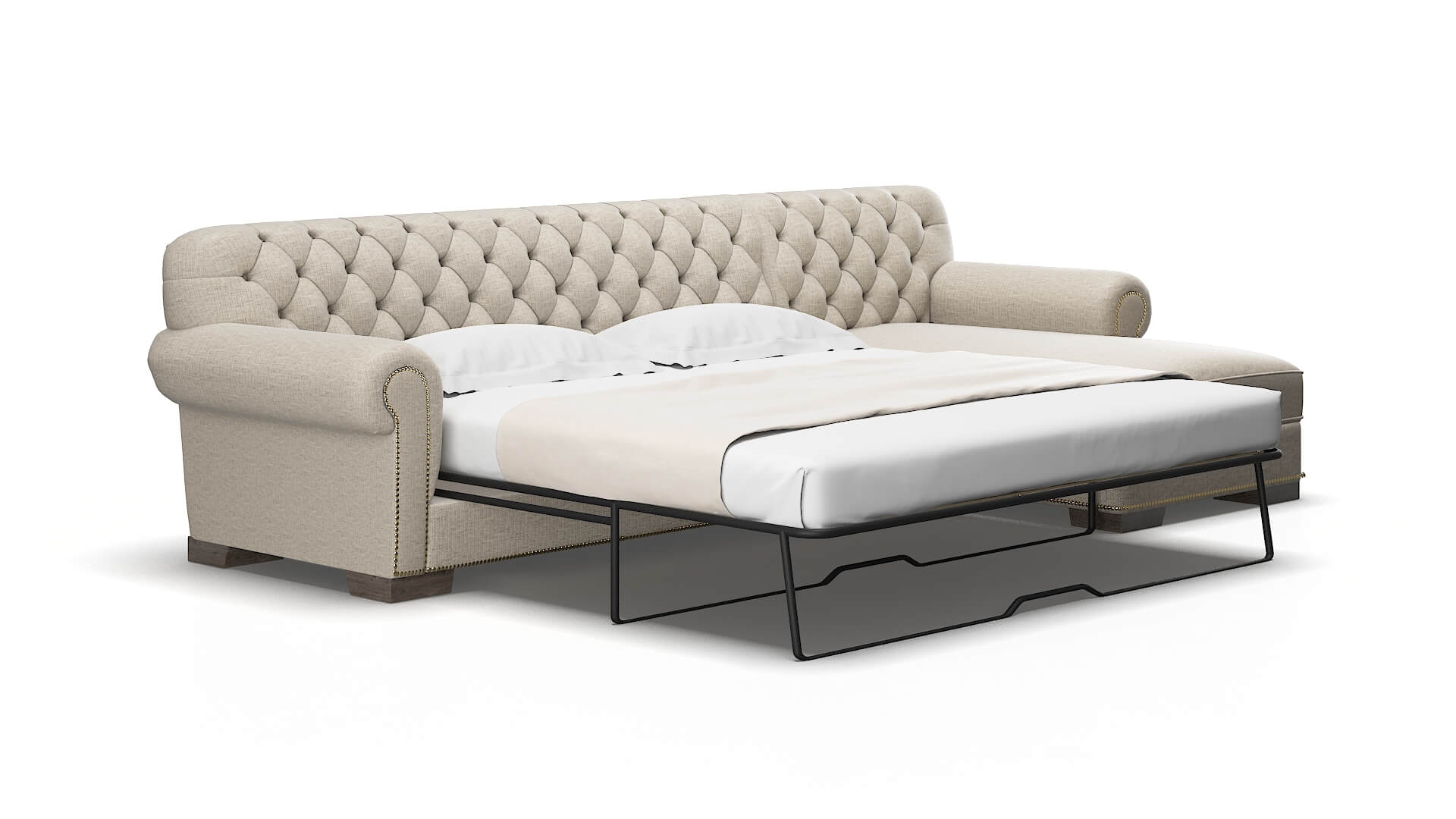 Chester Parker wheat Panel sleeper Espresso Legs  2