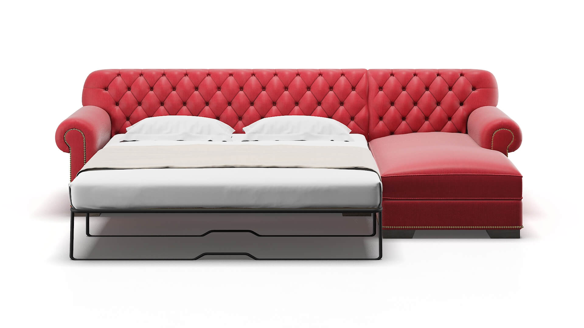 Chester Pauline Ruby Panel Sleeper Espresso legs 1