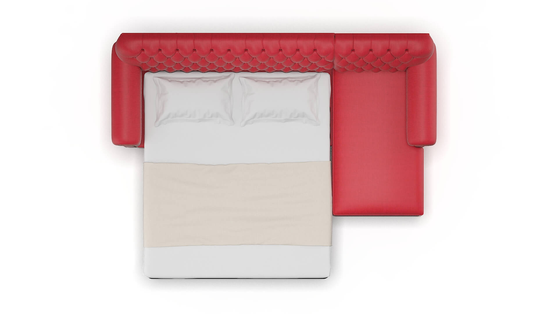 Chester Pauline Ruby Panel Sleeper Espresso legs 3