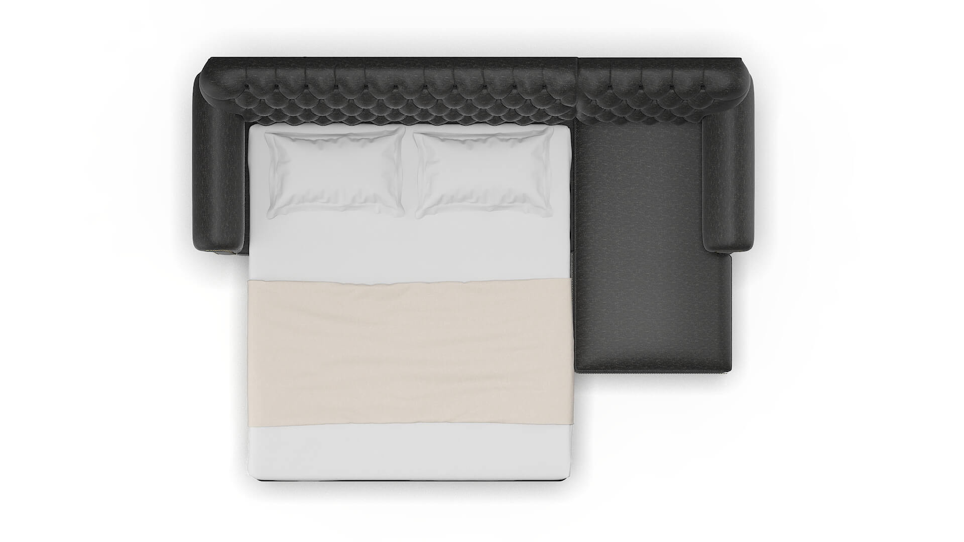 Chester Phoenix Charcoal Panel Sleeper Espresso legs 3