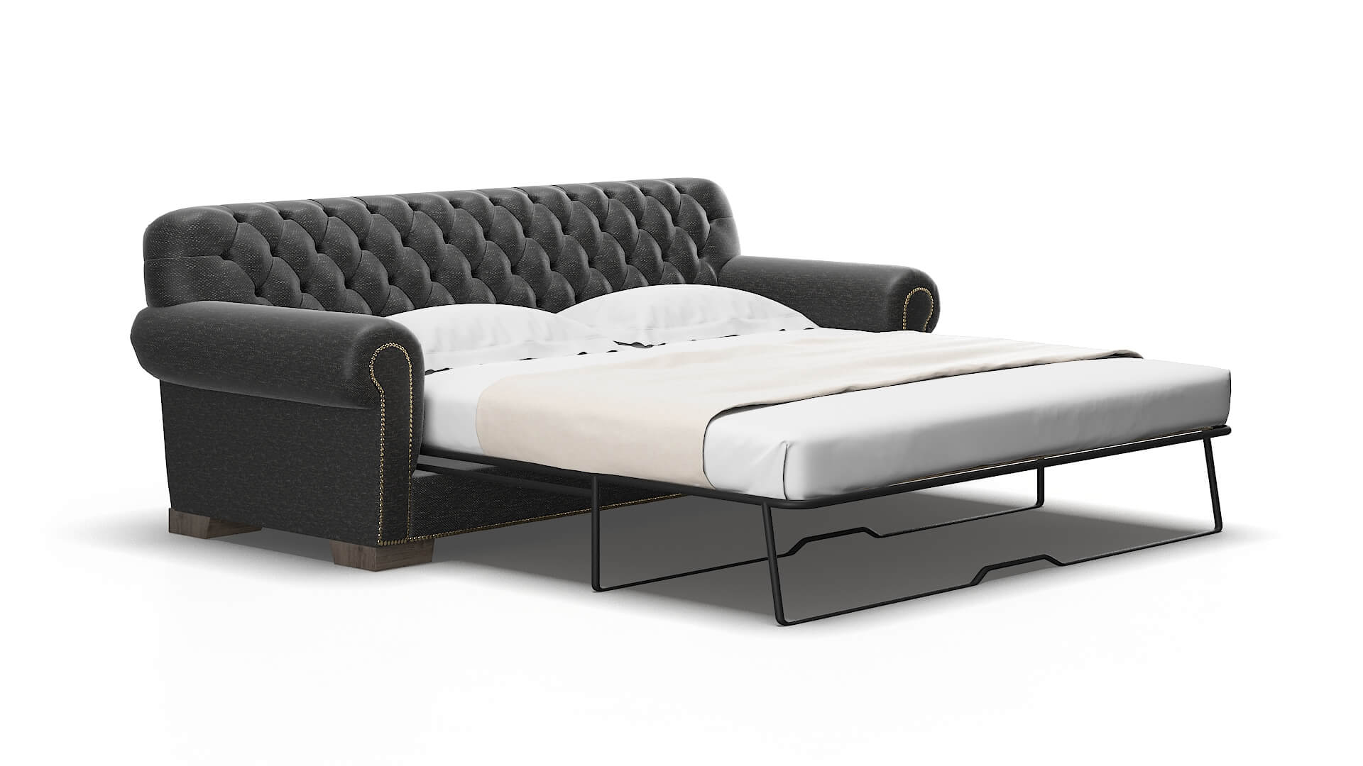 Chester Phoenix charcoal Sofa sleeper Espresso Legs  2