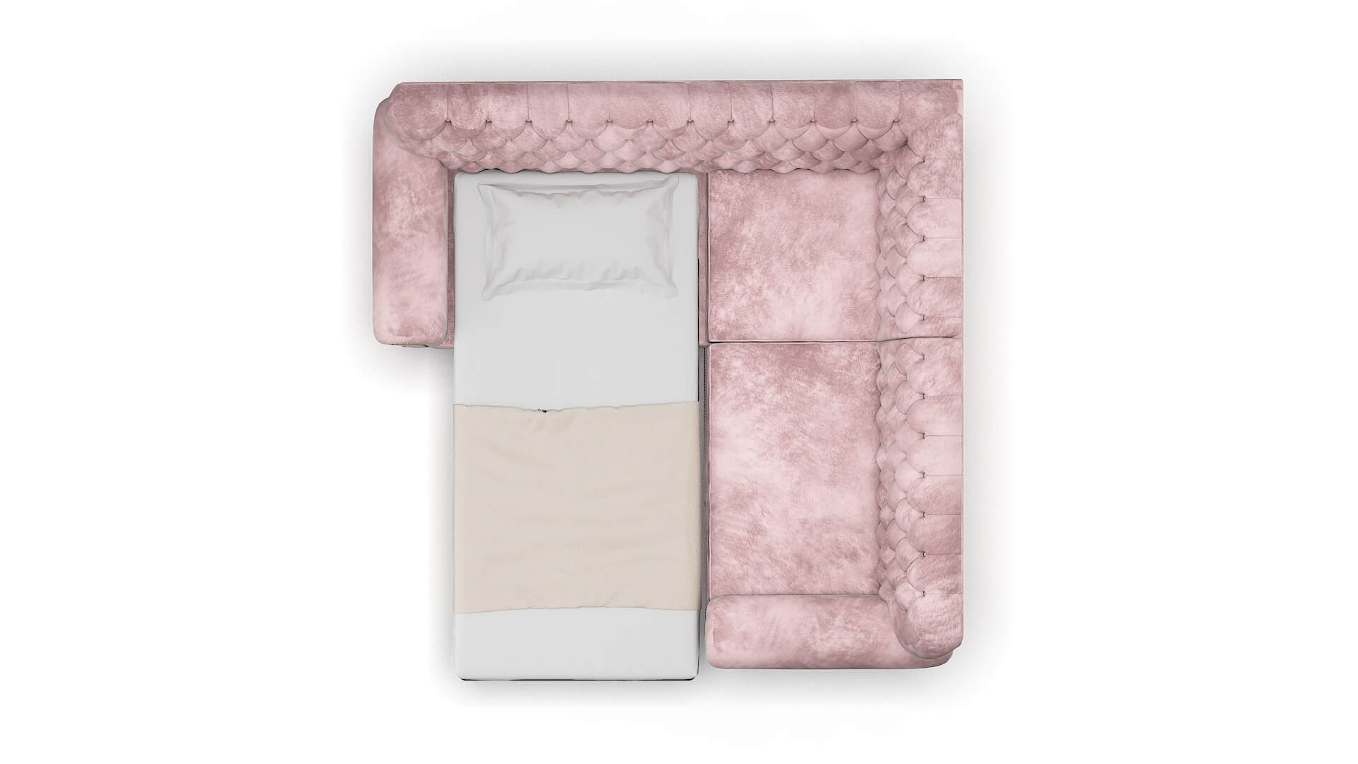 Chester Quartz 705 Sectional Sleeper Espresso legs 3