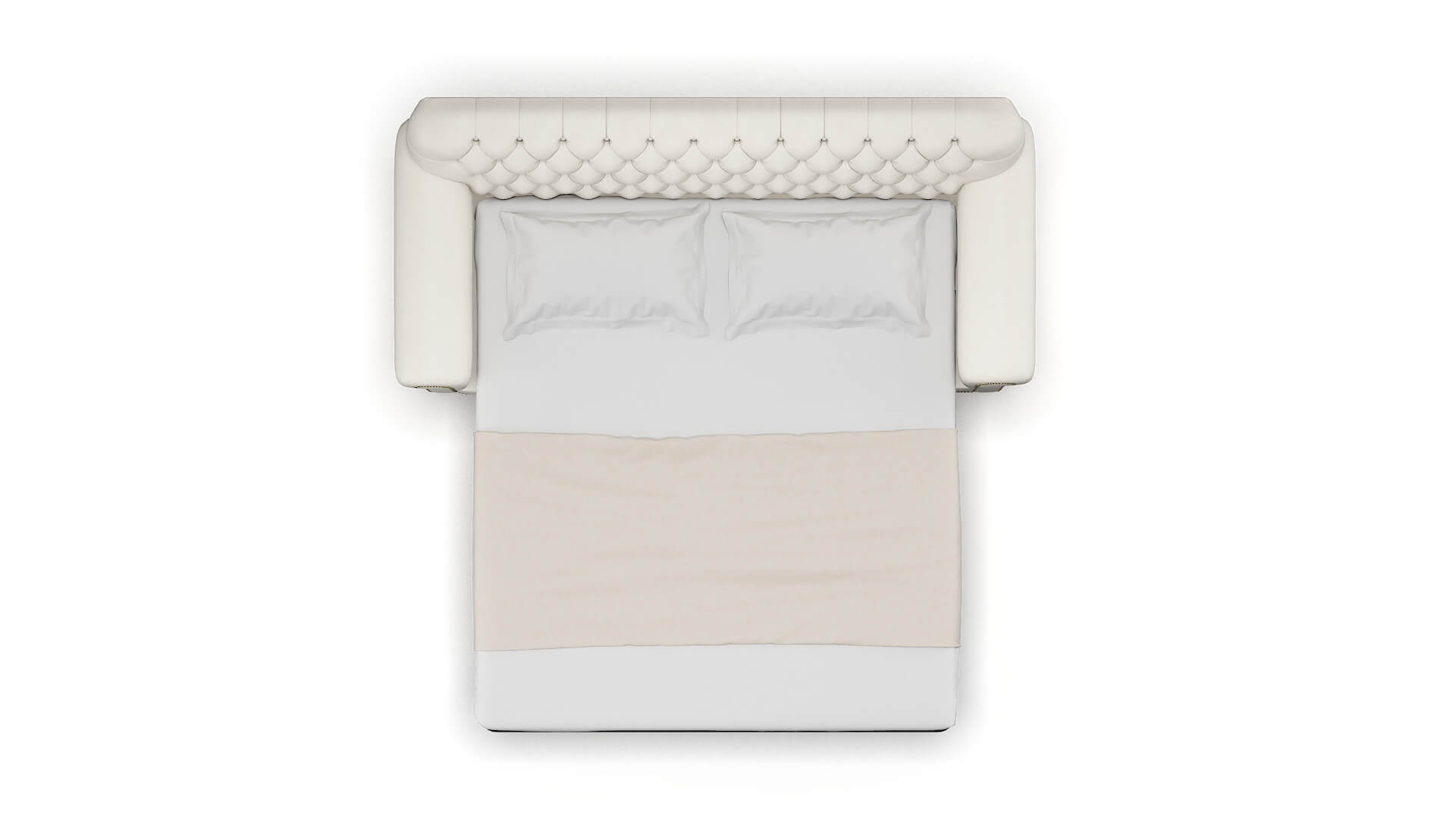 Chester R_prize Cream Sofa Sleeper Espresso legs 3