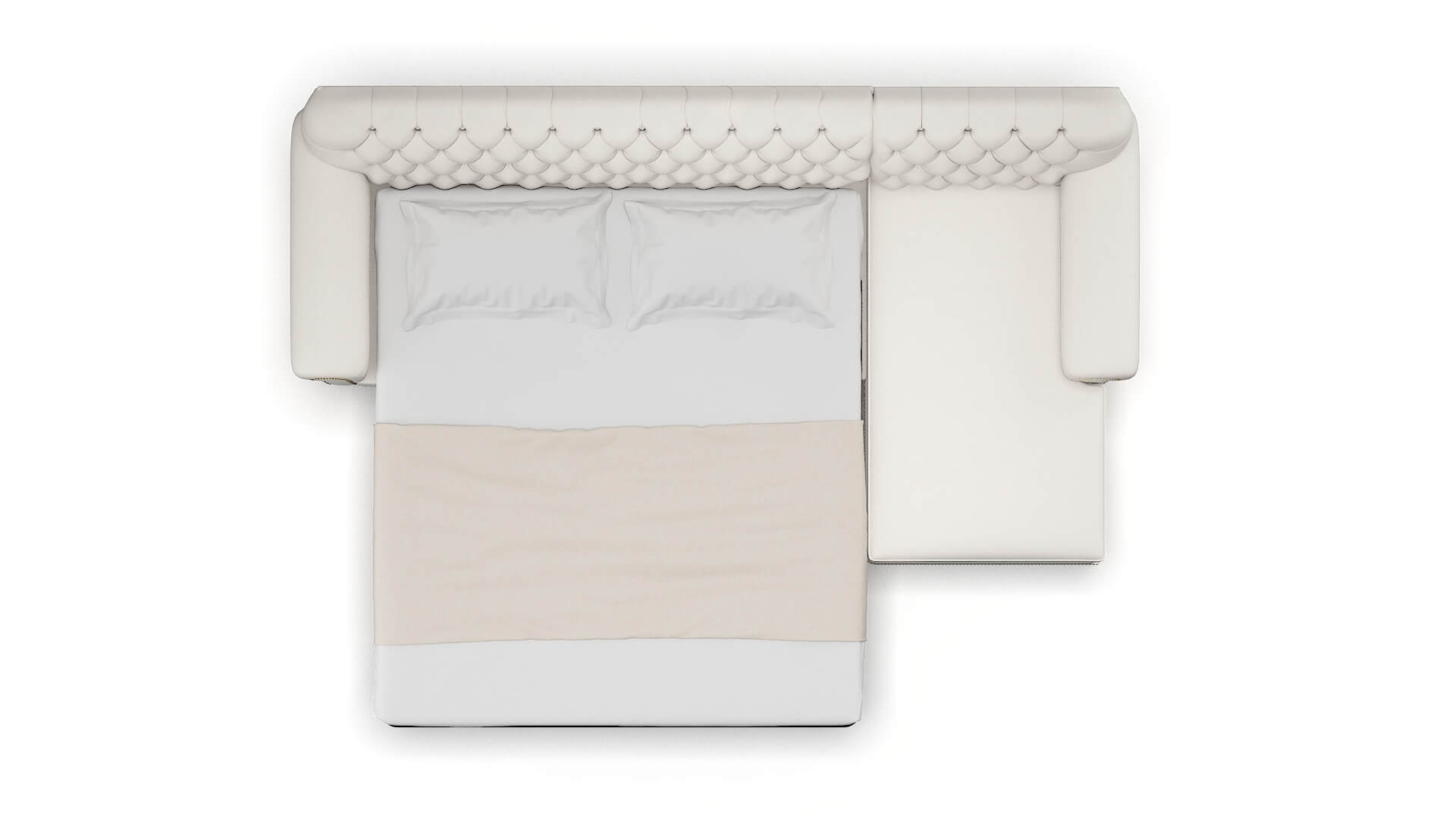 Chester Redondo Pearl Panel Sleeper Espresso legs 3