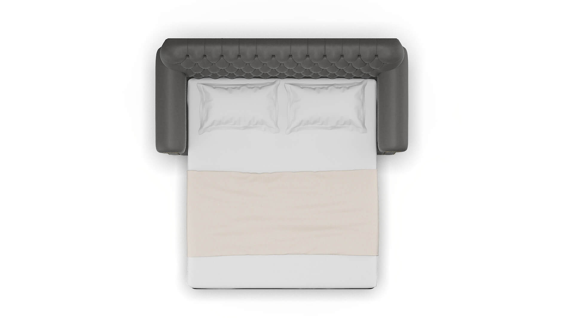 Chester Rocket Charcoal Sofa Sleeper Espresso legs 3