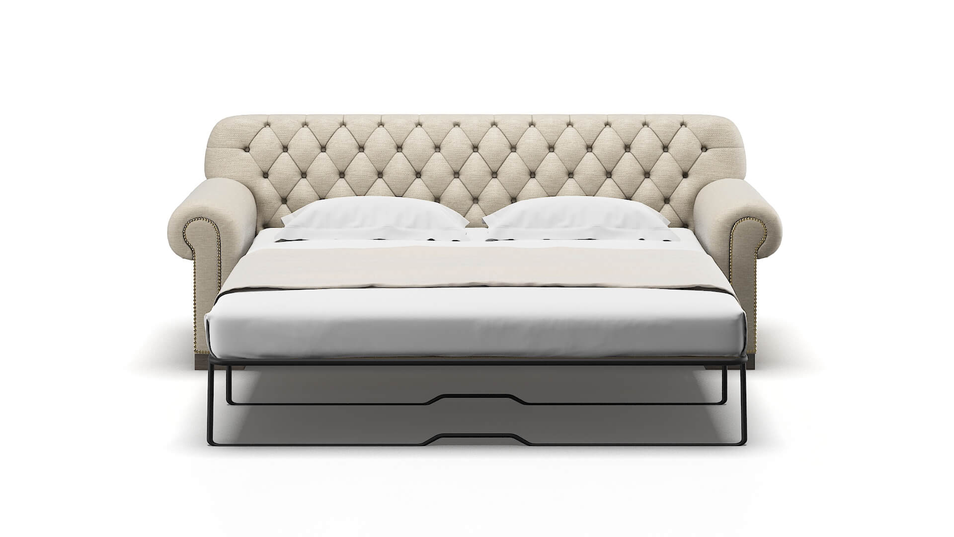 Chester Rocket Dove Sofa Sleeper Espresso legs 1