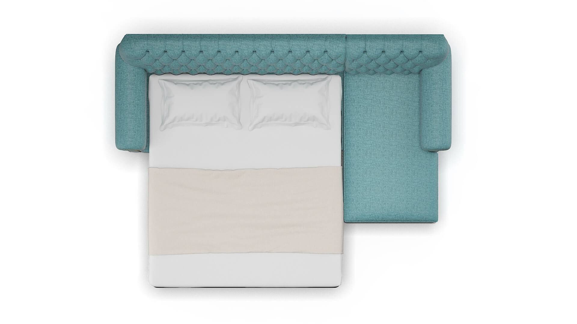 Chester Rocket Peacock Panel Sleeper Espresso legs 3