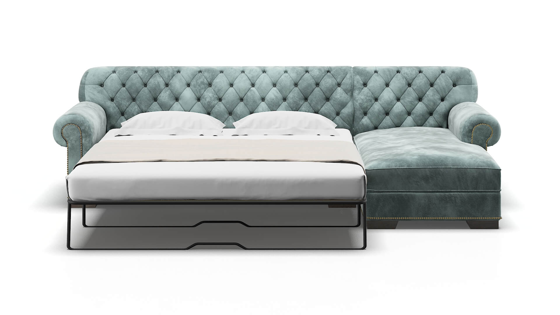 Chester Royale Cloud Panel Sleeper Espresso legs 1