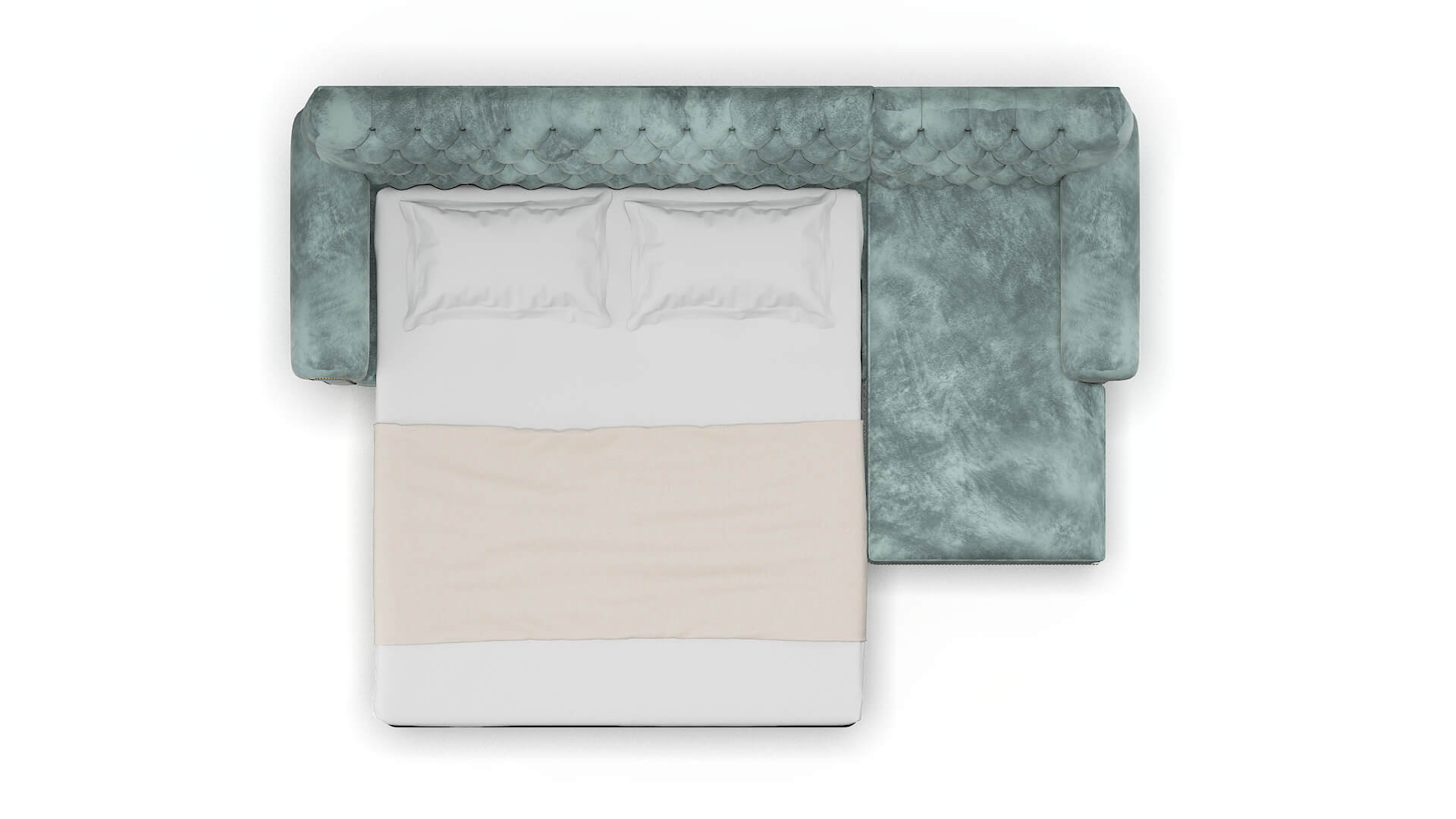 Chester Royale Cloud Panel Sleeper Espresso legs 3