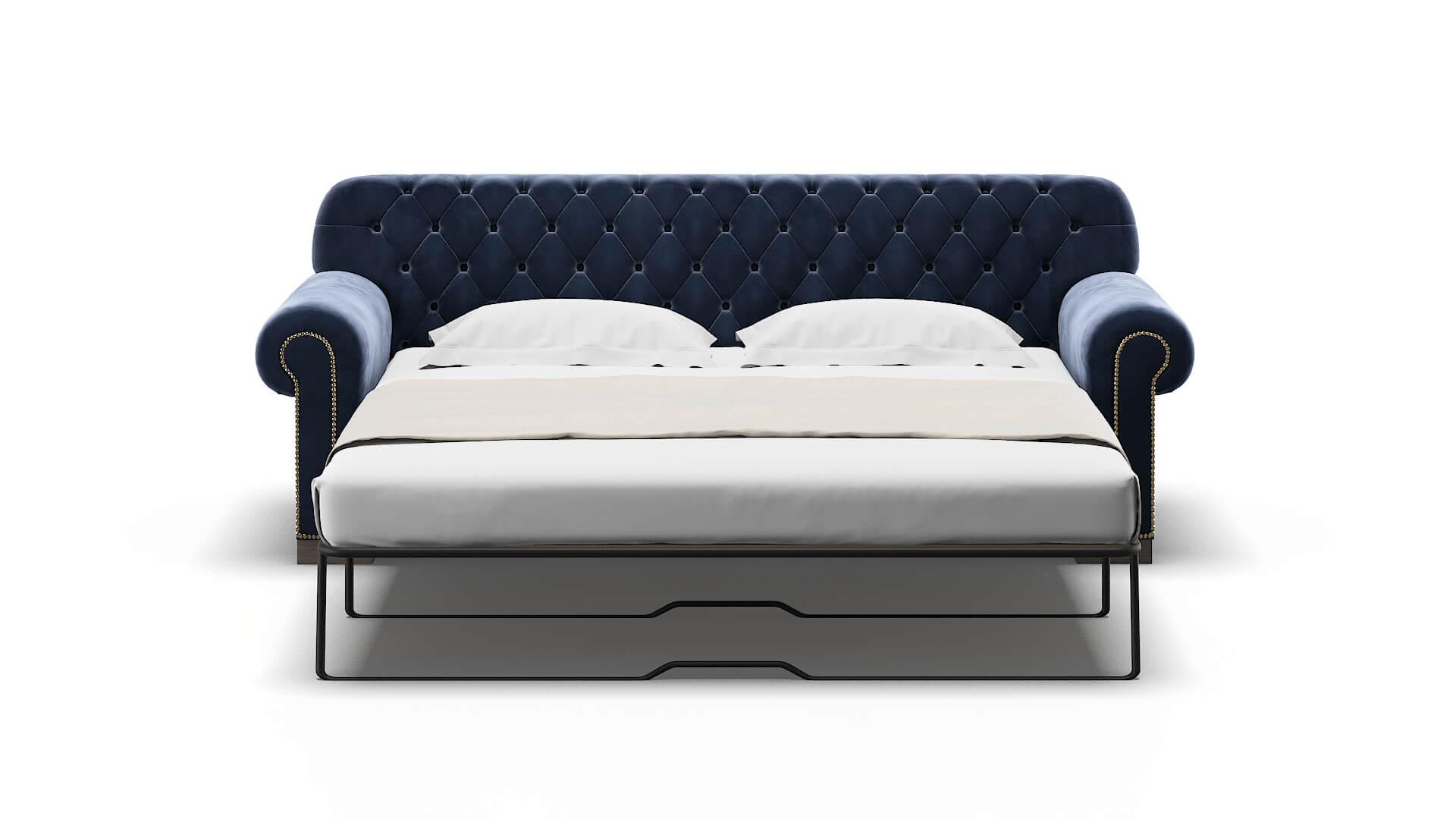 Chester Royale Cobalt Sofa Sleeper Espresso legs 1